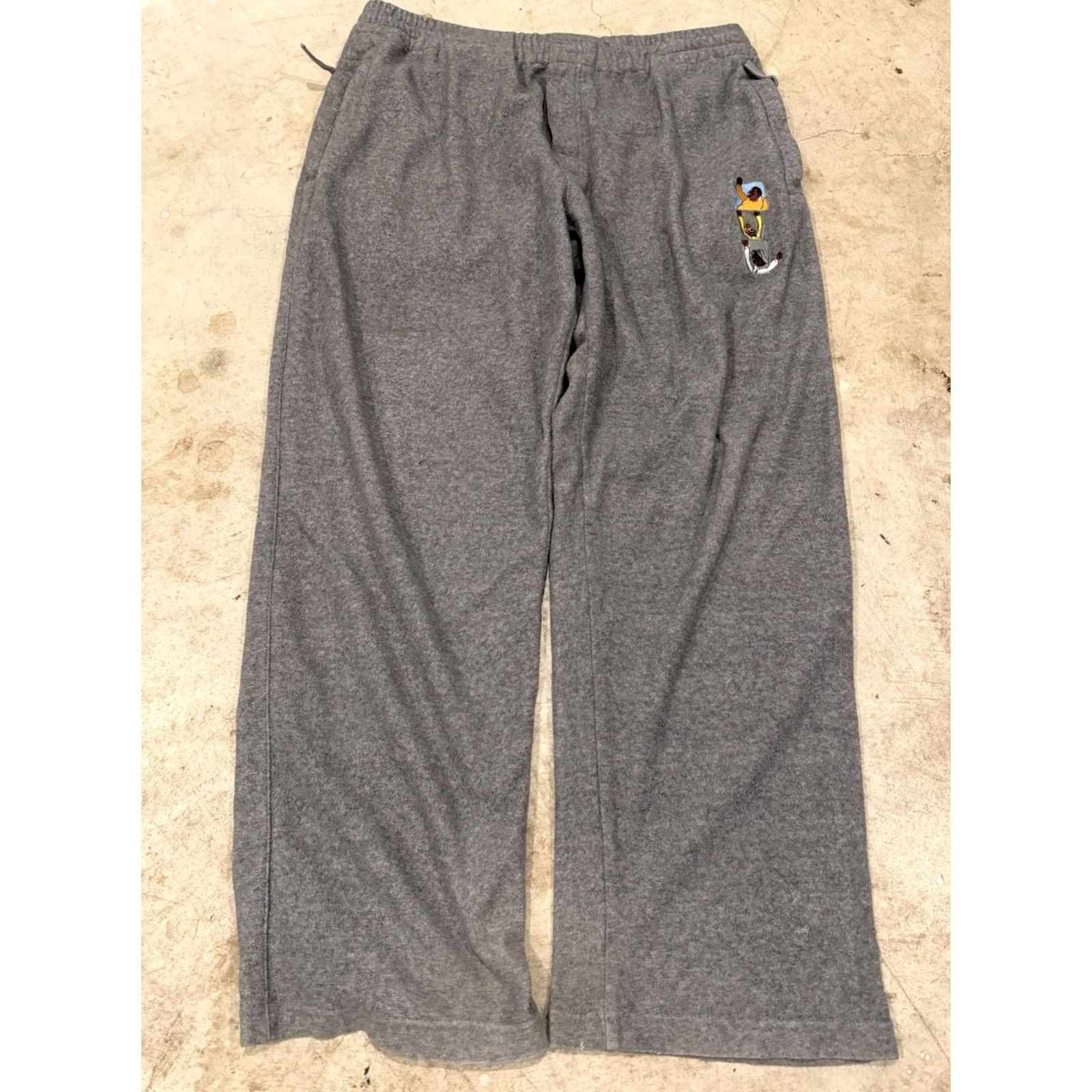 Fubu VINTAGE FUBU Platinum Joggers Sweatpants Gray L Mens Fat Albert Embroidered Y2k Sweatpants Wide-Leg Casual Party/Cocktail Travel 90s Hip Hop Mens Size US 33 - 2 Thumbnail
