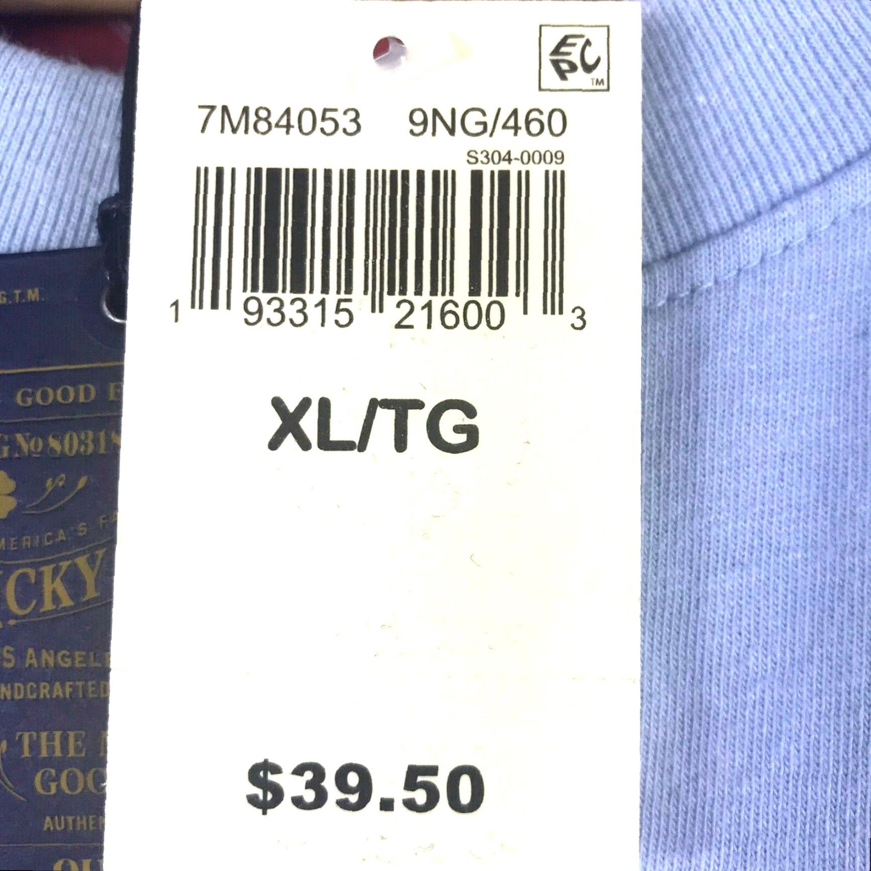 Lucky Brand LUCKY Brand T-Shirt Mens XL Blue Short Sleeve Graphic Tee GET LUCKY HERE NEW Shirt Men XL Blue Graphic Tee 2020-2029 Casual Short Sleeve Size US XL / EU 56 / 4 - 5 Thumbnail