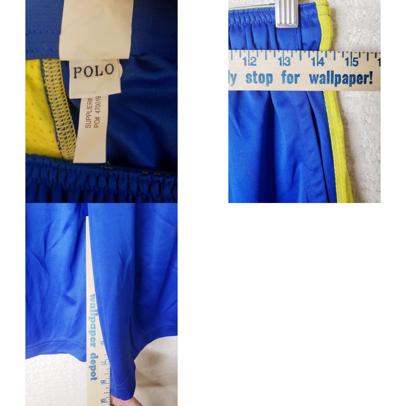 Polo Ralph Lauren Polo Ralph Lauren Shorts Men's M Blue Yellow Performance Athletic Gym Unlined Athletic Size US M / EU 48-50 / 2 - 9 Thumbnail