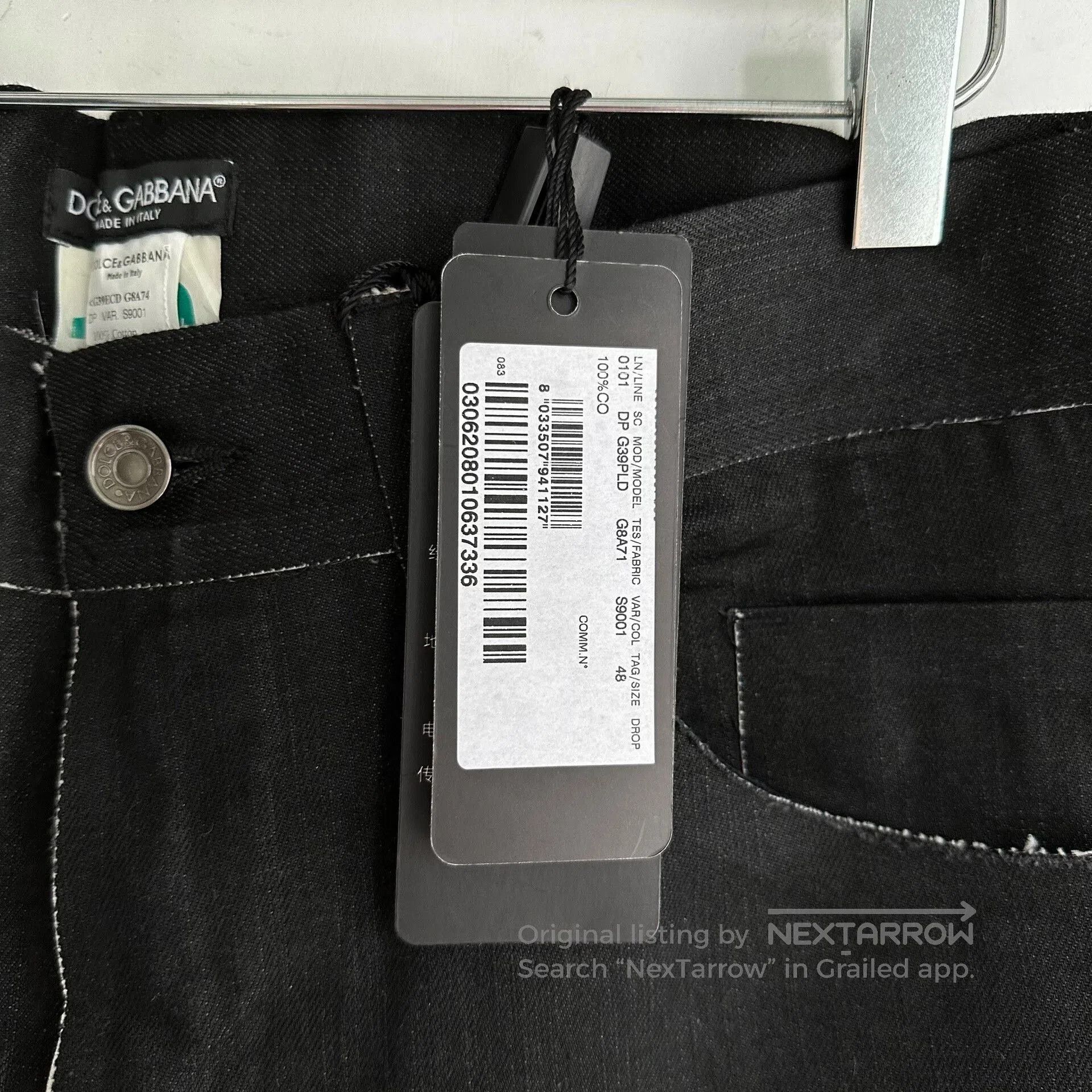 Dolce & Gabbana dolce gabbana dg brushed wax denim pants. Size US 38 / EU 54 - 7 Thumbnail
