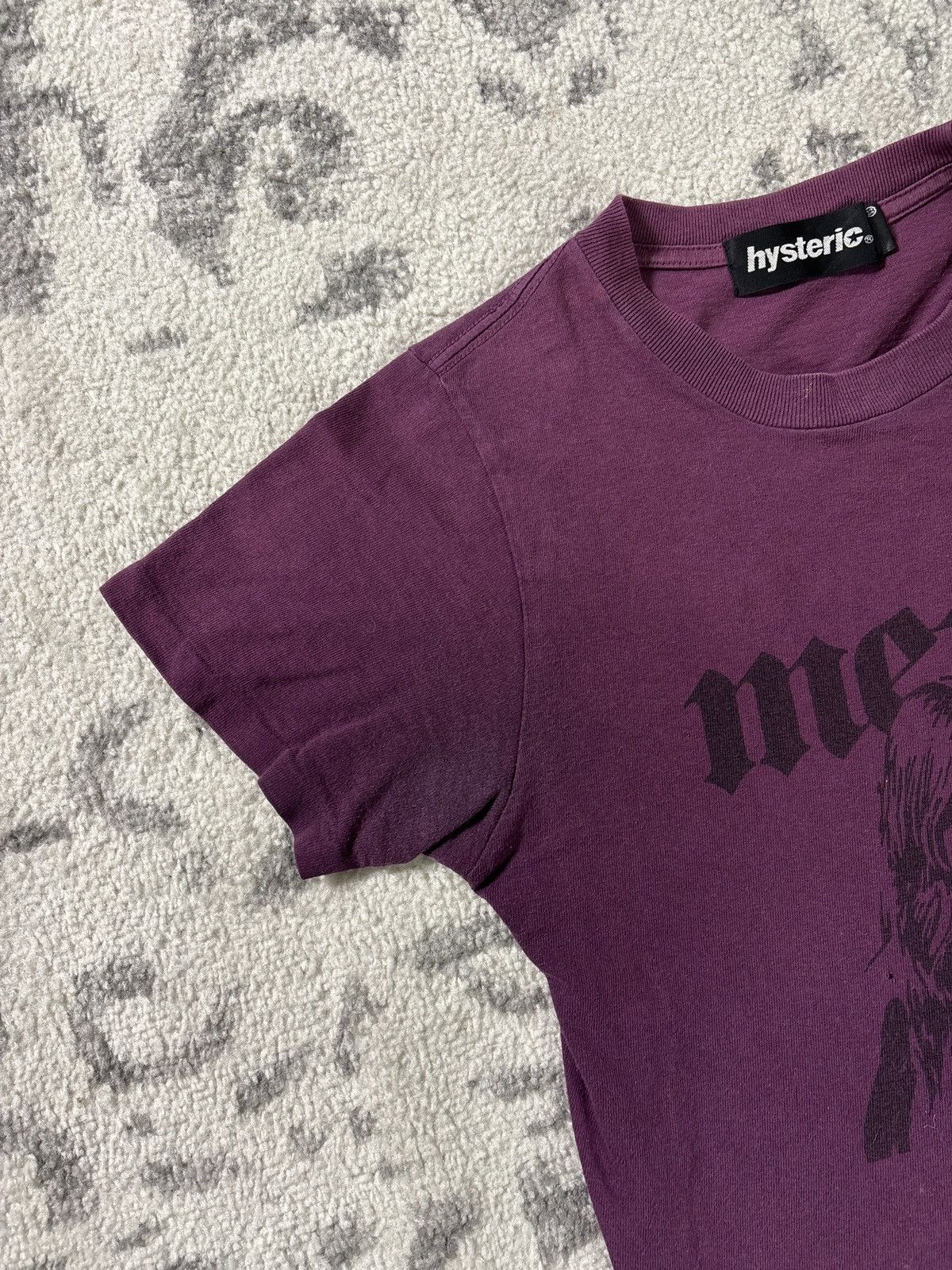Hysteric Glamour HYSTERIC GLAMOUR METAL T SHIRT (MAROON) Size US XS / EU 42 / 0 - 4 Thumbnail