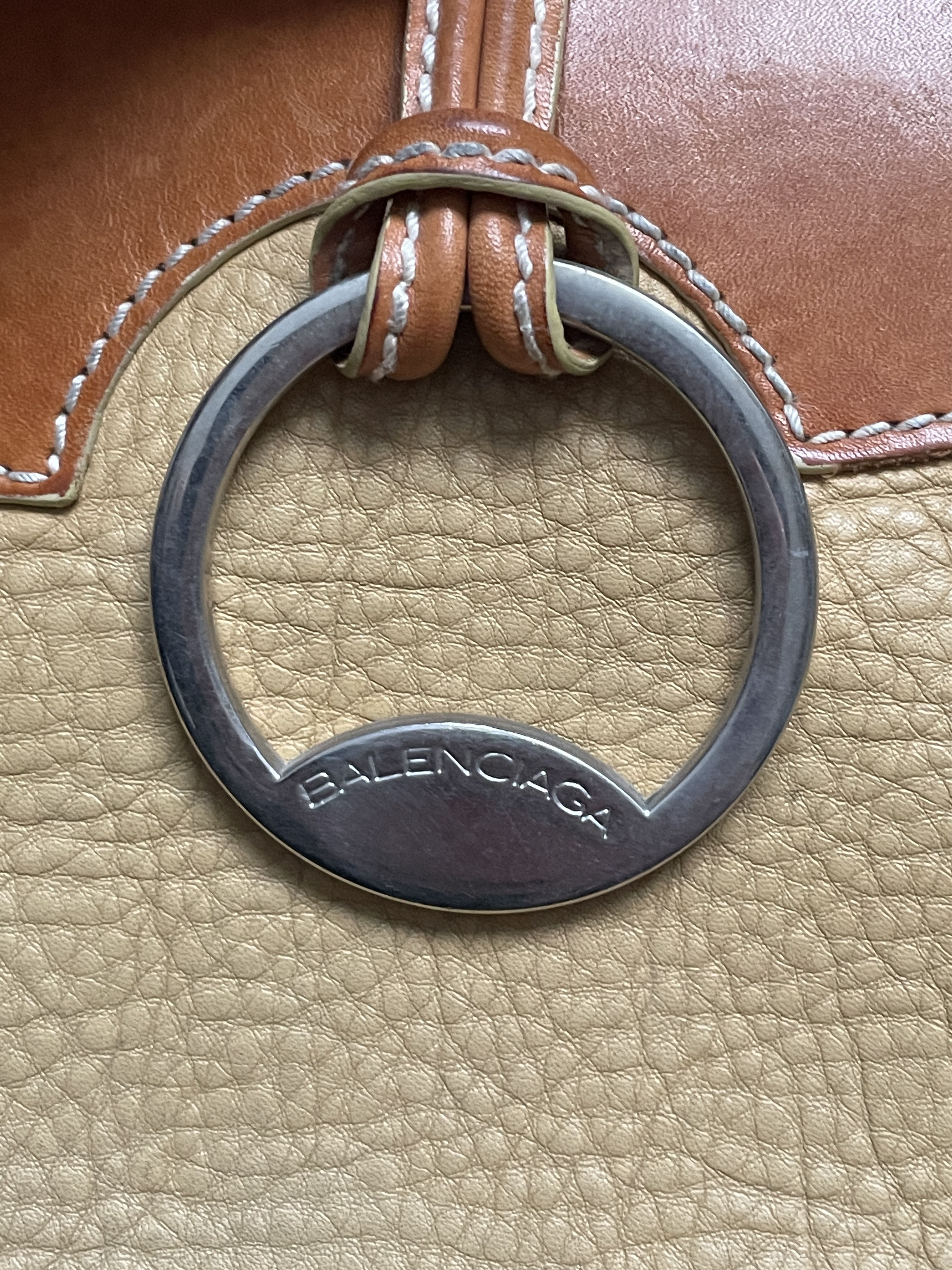 Balenciaga Y2K BALENCIAGA BEIGE TWO TONE LEATHER NOT CITY BAG Size ONE SIZE - 8 Thumbnail