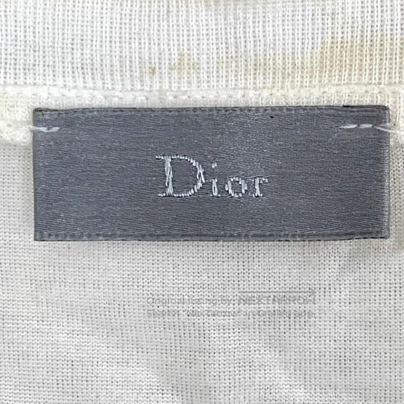 Dior Dior Beige bee embroidered cotton V-neck short-sleeved T-s Size US S / EU 44-46 / 1 - 6 Thumbnail