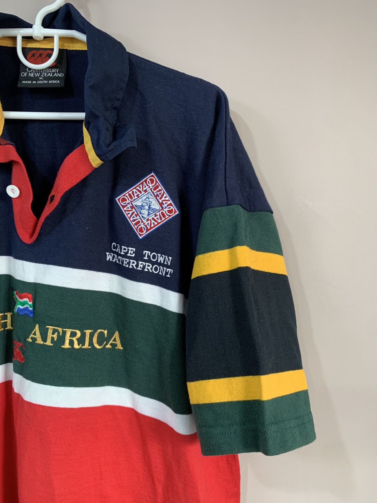 Canterbury of New Zealand × Vintage South Africa Vintage Rugby Union Shirt Canterbury Retro XL Size US XL / EU 56 / 4 - 4 Thumbnail