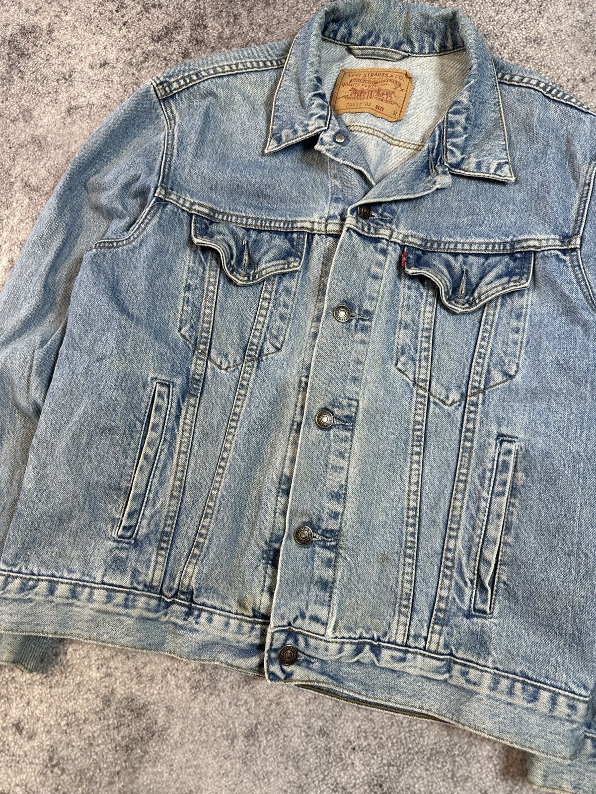 Levi's × Vintage Vintage 90s Levi’s Denim Jacket Streetwear USA Rare M Casual Size US M / EU 48-50 / 2 - 2 Thumbnail