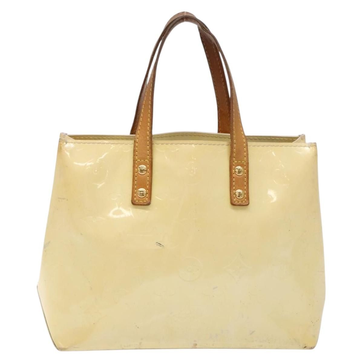 Louis Vuitton LOUIS VUITTON Monogram Vernis Reade PM Hand Bag Perle M91336 Size ONE SIZE - 3 Thumbnail