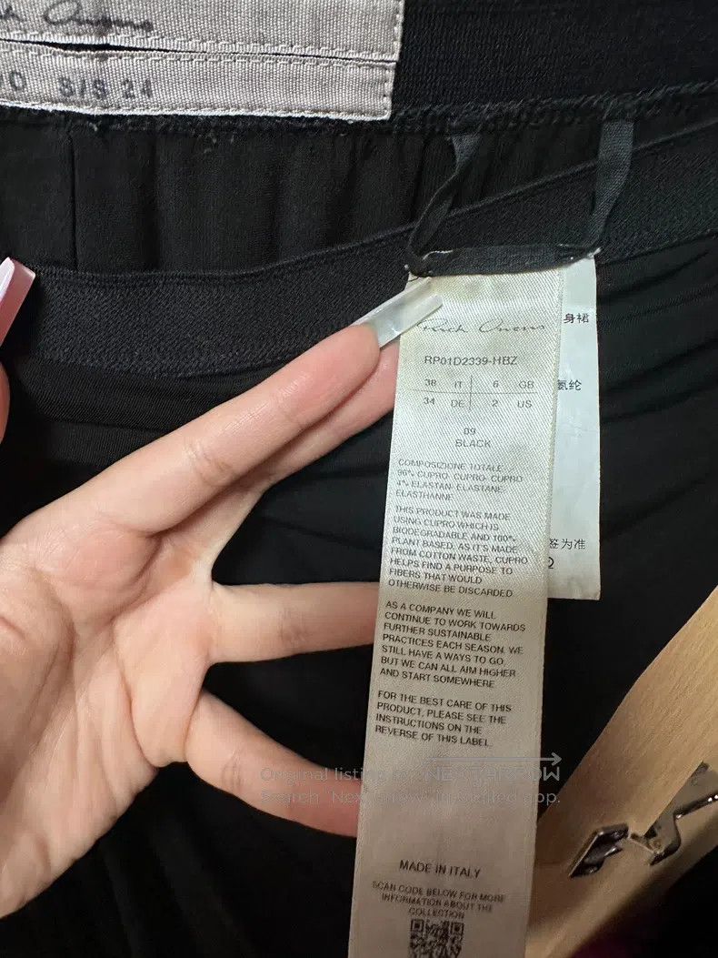Other RICK OWENS Skirt size 38 Size 37" - 2 Thumbnail