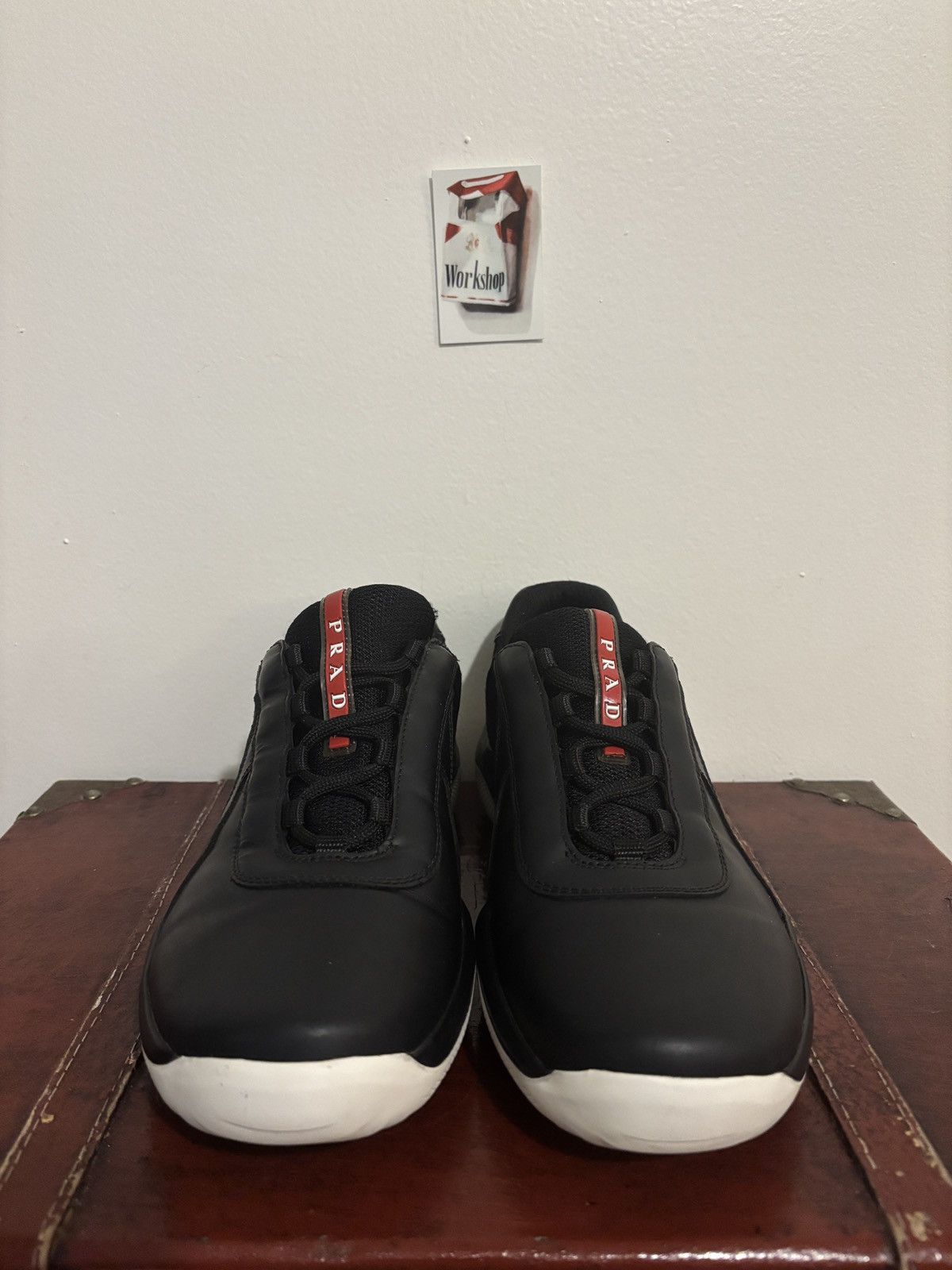 Prada Prada Black and White Americas Cups Size US 8.5 / EU 41-42 - 6 Thumbnail