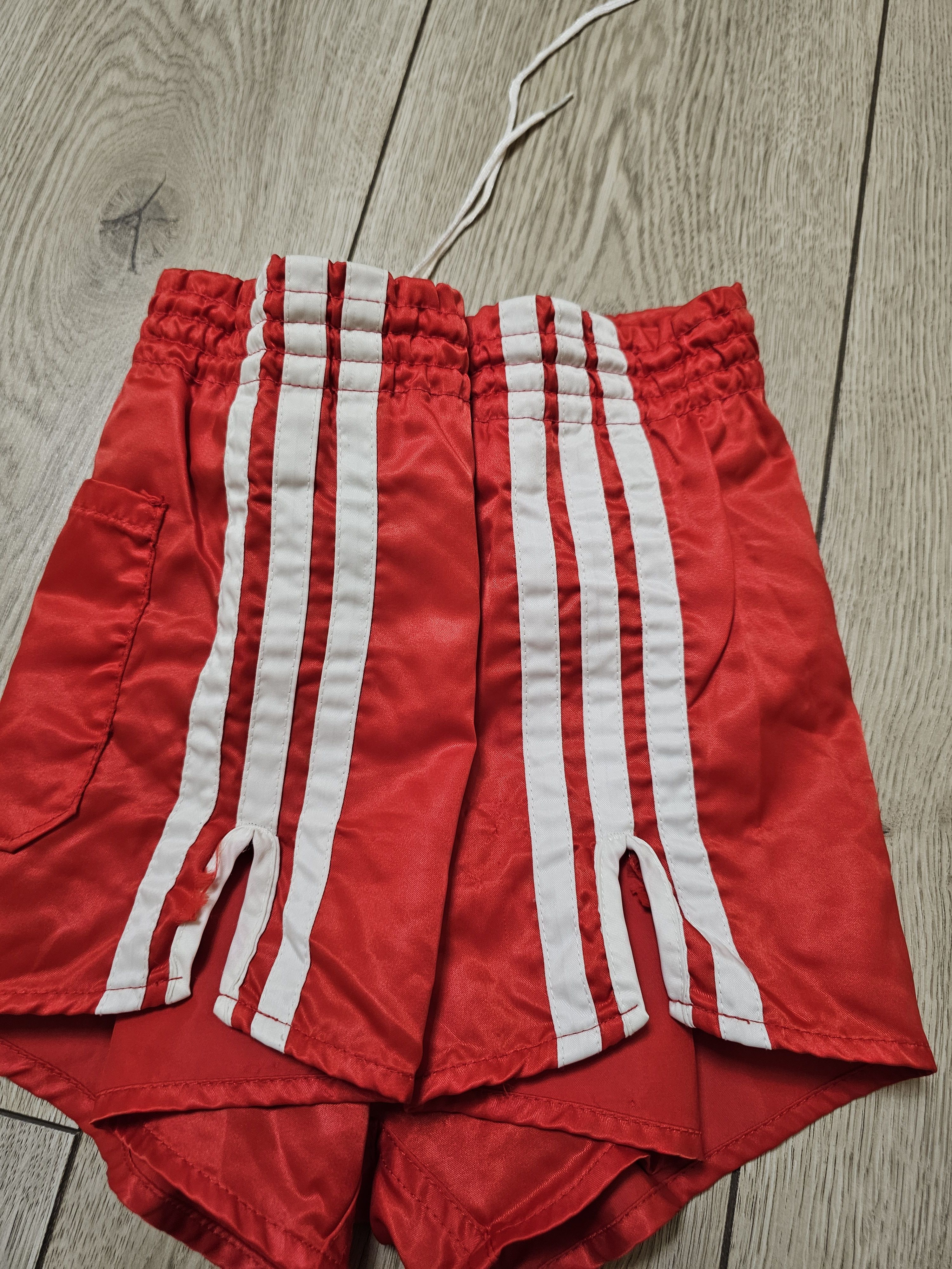 Adidas × Vintage ADIDAS SHORTS RED WEST GERMANY 80s SPRINTER RUNNING SHORTS Size US 30 / EU 46 - 5 Thumbnail