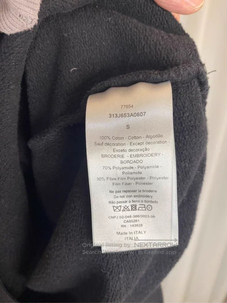 Dior Dior Black daisy hoodie Size US S / EU 44-46 / 1 - 4 Thumbnail