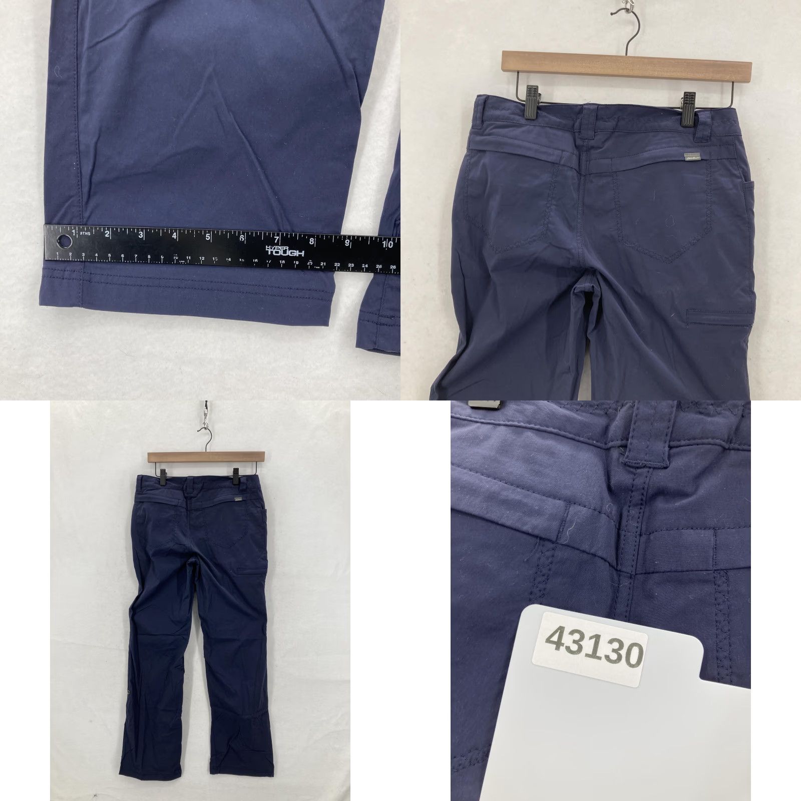 Eddie Bauer VINTAGE Eddie Bauer Travex Pants Womens 2 Navy Blue Hiking Nylon Stretch Outdoor Cargo Pants Women 2 Navy Blue Size 26" / US 2 / IT 38 - 8 Thumbnail