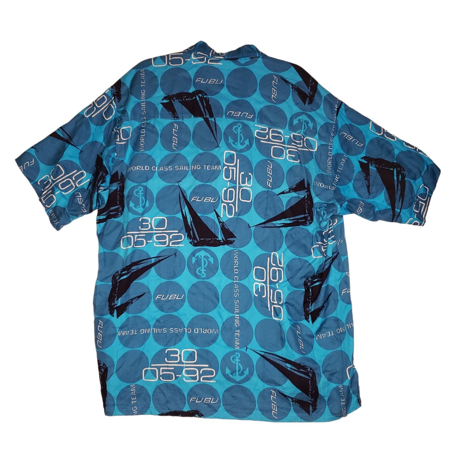 Fubu VTG FUBU World Class Sailing Team Button Up Shirt Size XL Size US XL / EU 56 / 4 - 2 Thumbnail