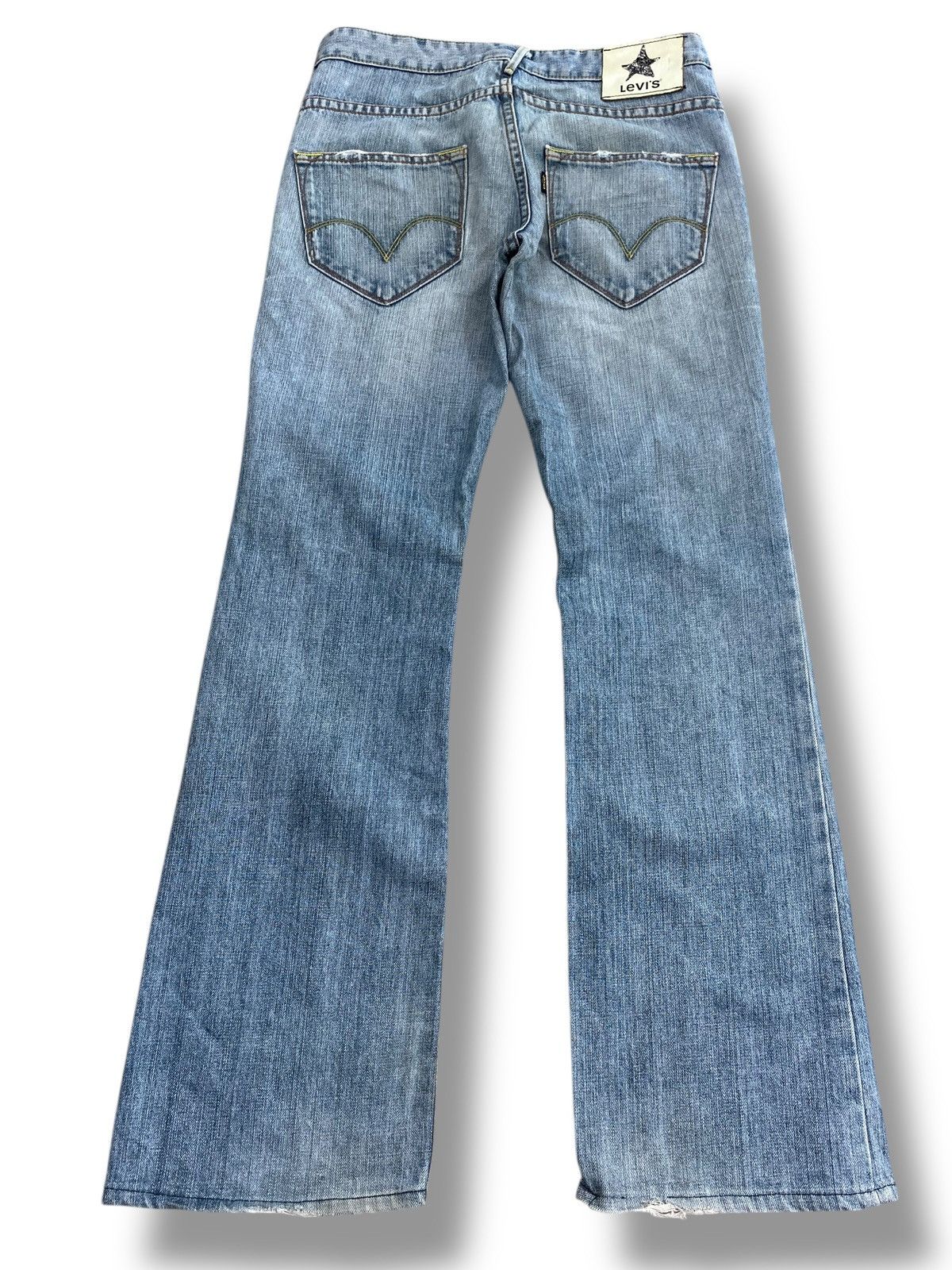 Levi's Levi’s Vintage Whiskers Blue Wash Style Bootcut Jeans Size US 30 / EU 46 - 3 Thumbnail