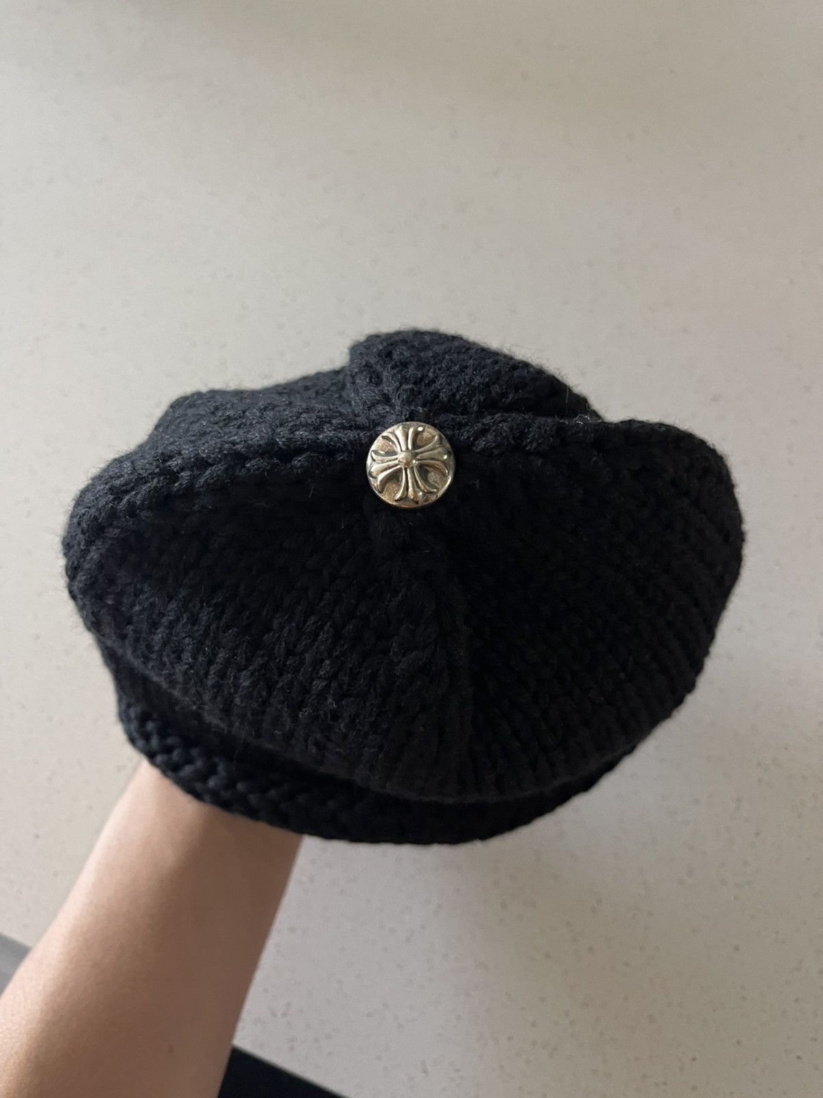 Chrome Hearts Mini Black Patch Beanie