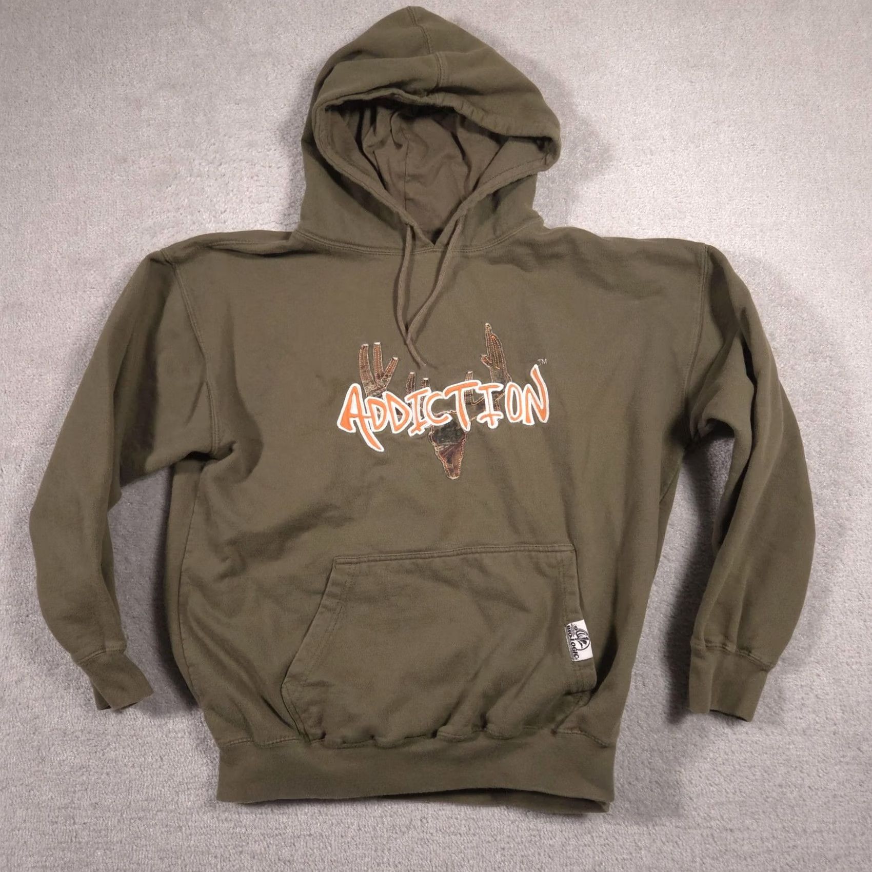 Vintage Yukon Gear Hoodie Mens XL Green Pullover Sweatshirt Addiction Deer Graphic Size US XL / EU 56 / 4 - 2 Thumbnail
