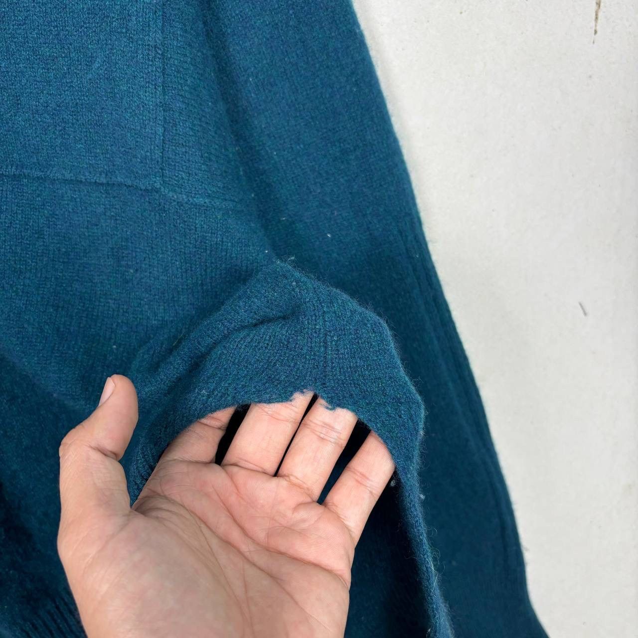 Zucca ZUCCA Knit Sweater M Teal 100% Wool Japanese Designer Size US M / EU 48-50 / 2 - 7 Thumbnail