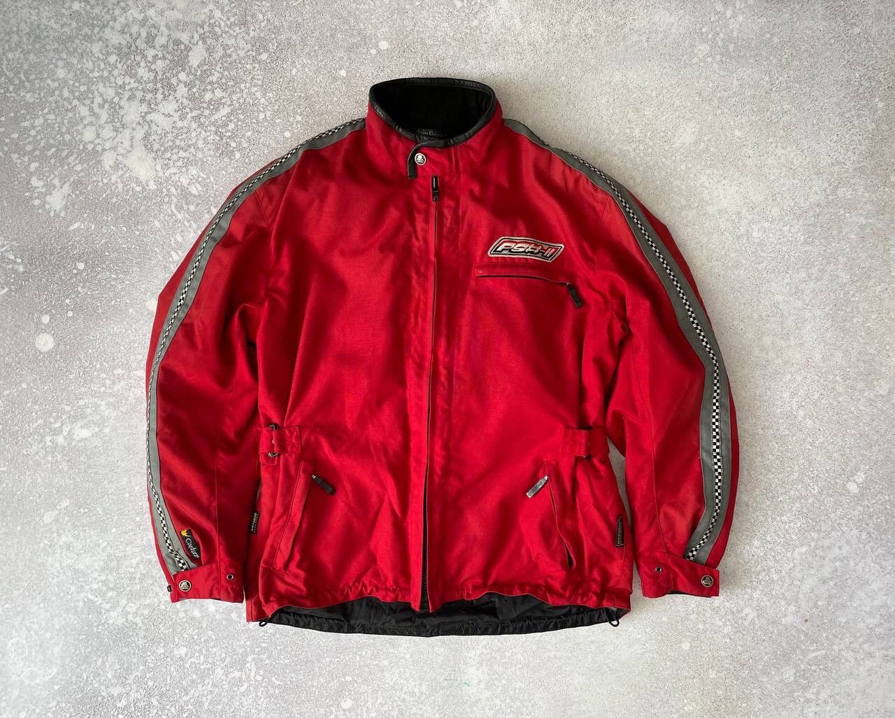 Image of Vintage Hein Gericke Moto Racing Jacket Cordura Hiprotec Y2K in Red, Men's (Size XL)