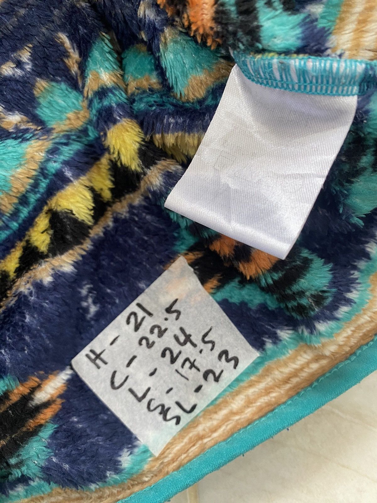 Native RARE VINTAGE TITICACA STYLE NAVACO DESIGN FLEECE JACKET Size US M / EU 48-50 / 2 - 14 Thumbnail