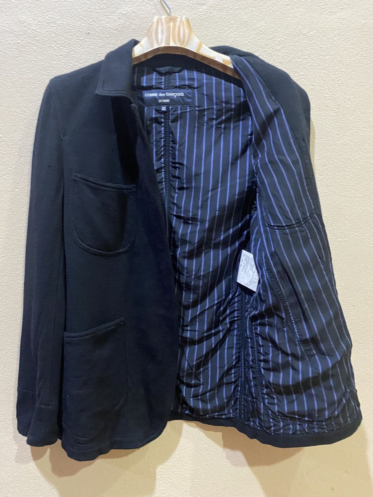 Comme des Garcons Homme Comme des Garcons Homme Distresse Jacket Size US XS / EU 42 / 0 - 7 Thumbnail