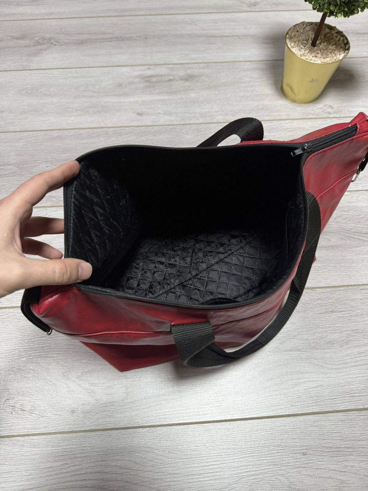 Ferrari Ferrari leather bag big logo tote sport zip Size ONE SIZE - 8 Thumbnail