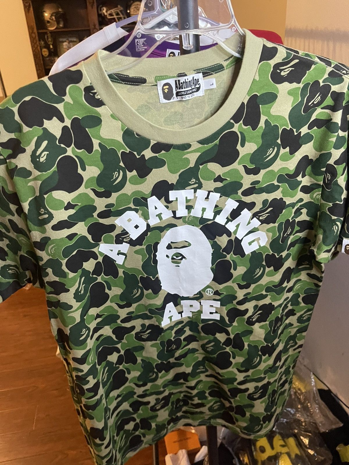 Bape Bape Green Camo Tee Size L BRAND NEW Size US L / EU 52-54 / 3 - 1 Thumbnail
