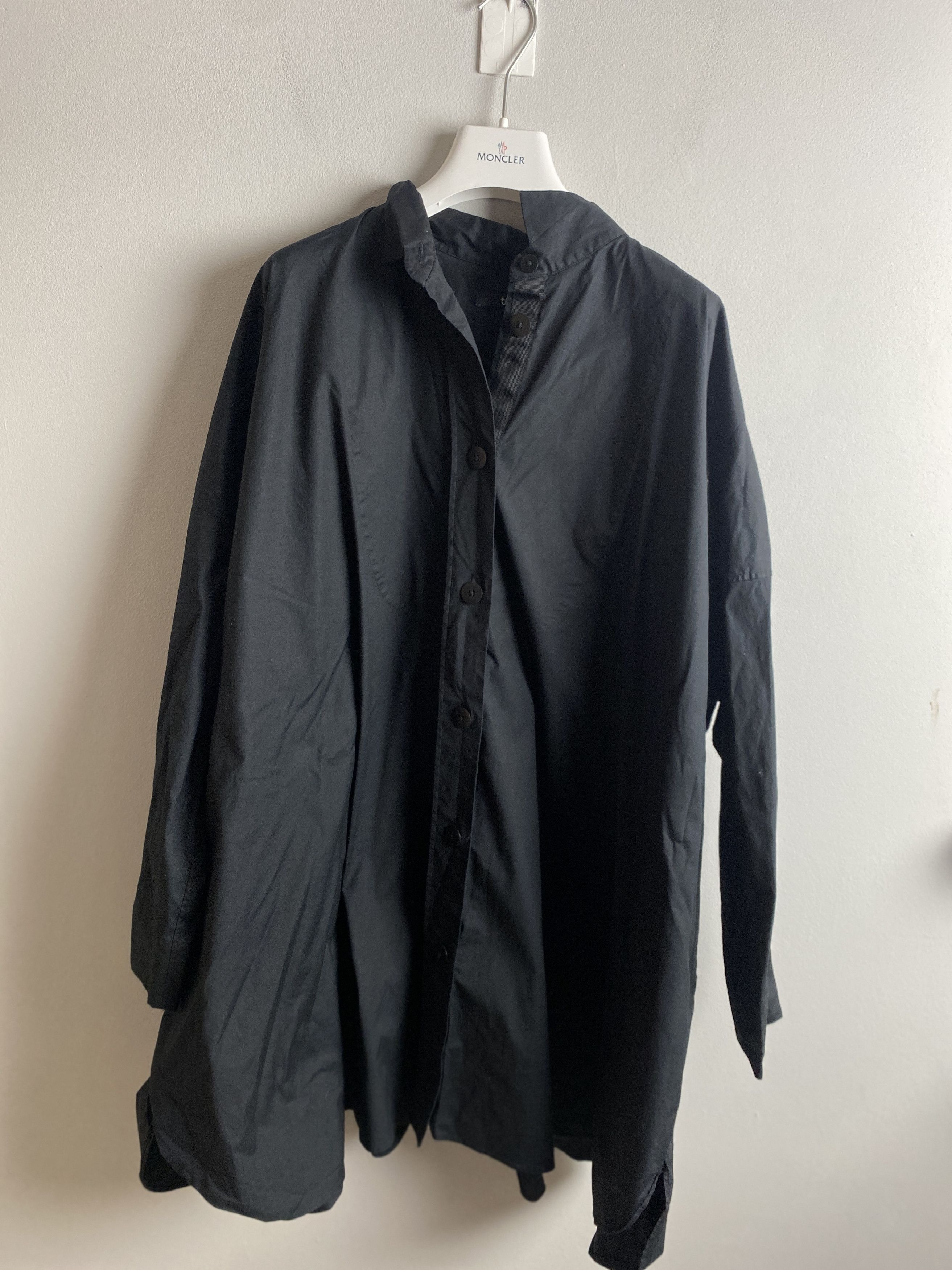 Jil Sander × Uniqlo J+ Uniqlo Jil Sander black oversized shirt dress Size M / US 6-8 / IT 42-44 - 1 Thumbnail