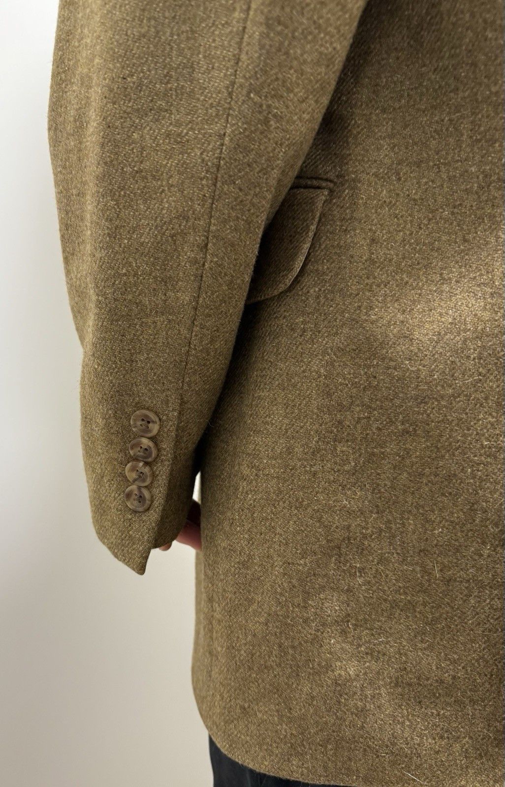 Loro Piana Mens Blazer Ing Loro Piana Cashmere Coarsehair Goat Wool Size 44L - 11 Thumbnail