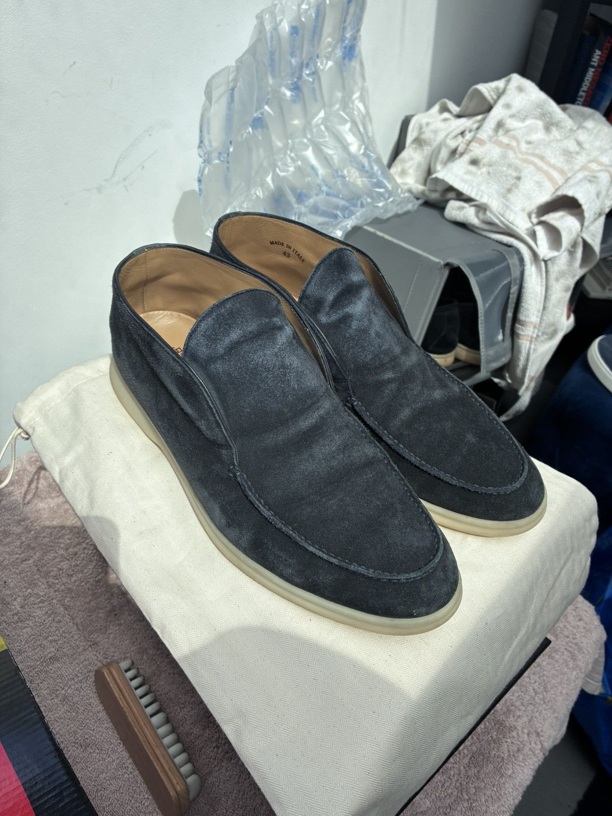 Loro Piana Loro piana navy open walk uk 9 eu 43 Size US 10 / EU 43 - 1 Thumbnail