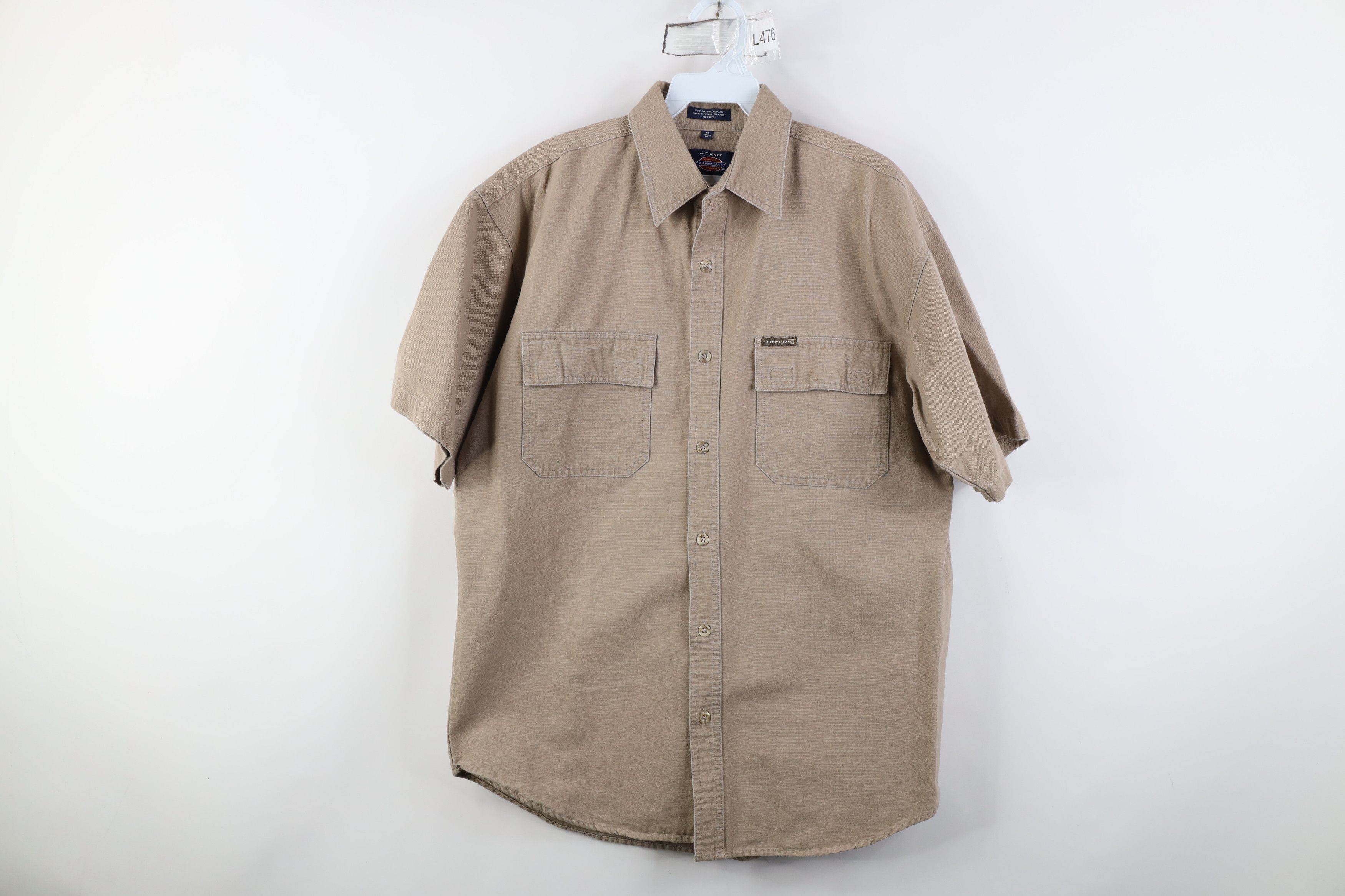 Dickies Vintage Dickies Heavyweight Short Sleeve Button Shirt Brown Size US M / EU 48-50 / 2 - 1 Thumbnail