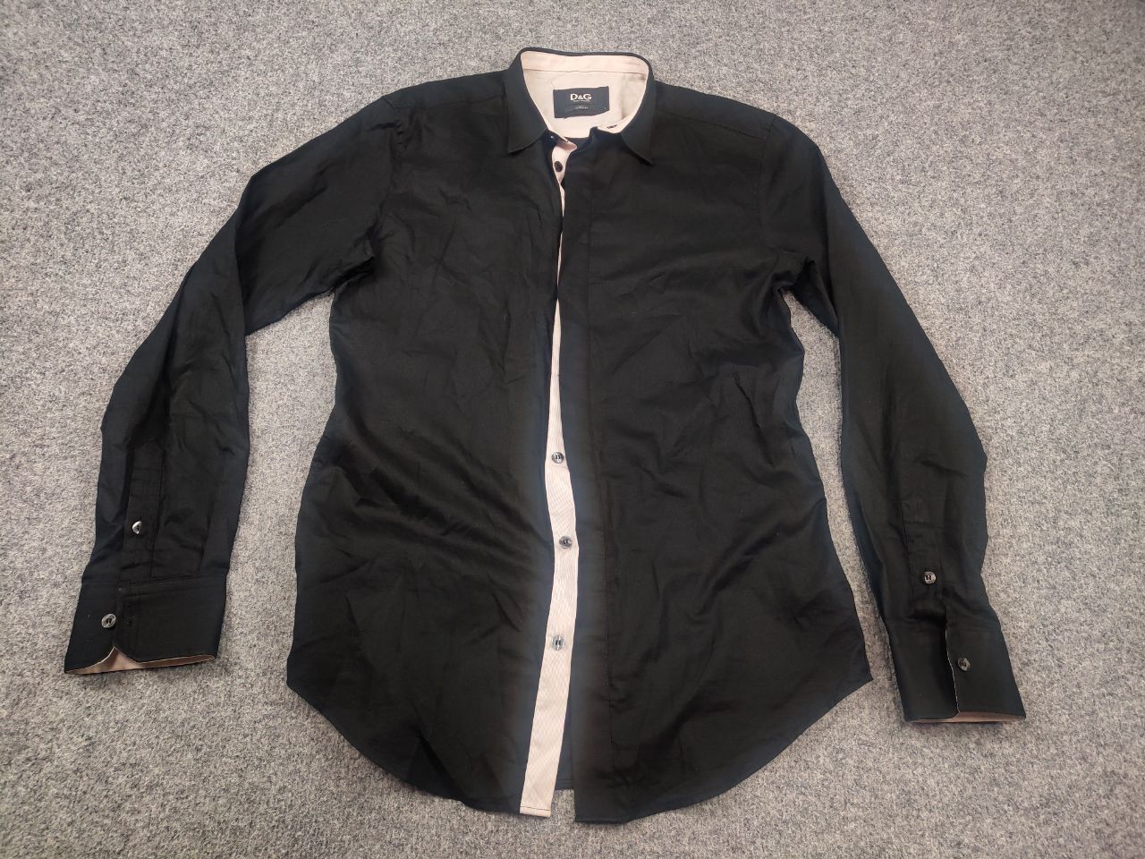 Dolce & Gabbana Dolce & Gabbana Vintage Black Slim long sleeves Shirt logo Size US M / EU 48-50 / 2 - 3 Thumbnail