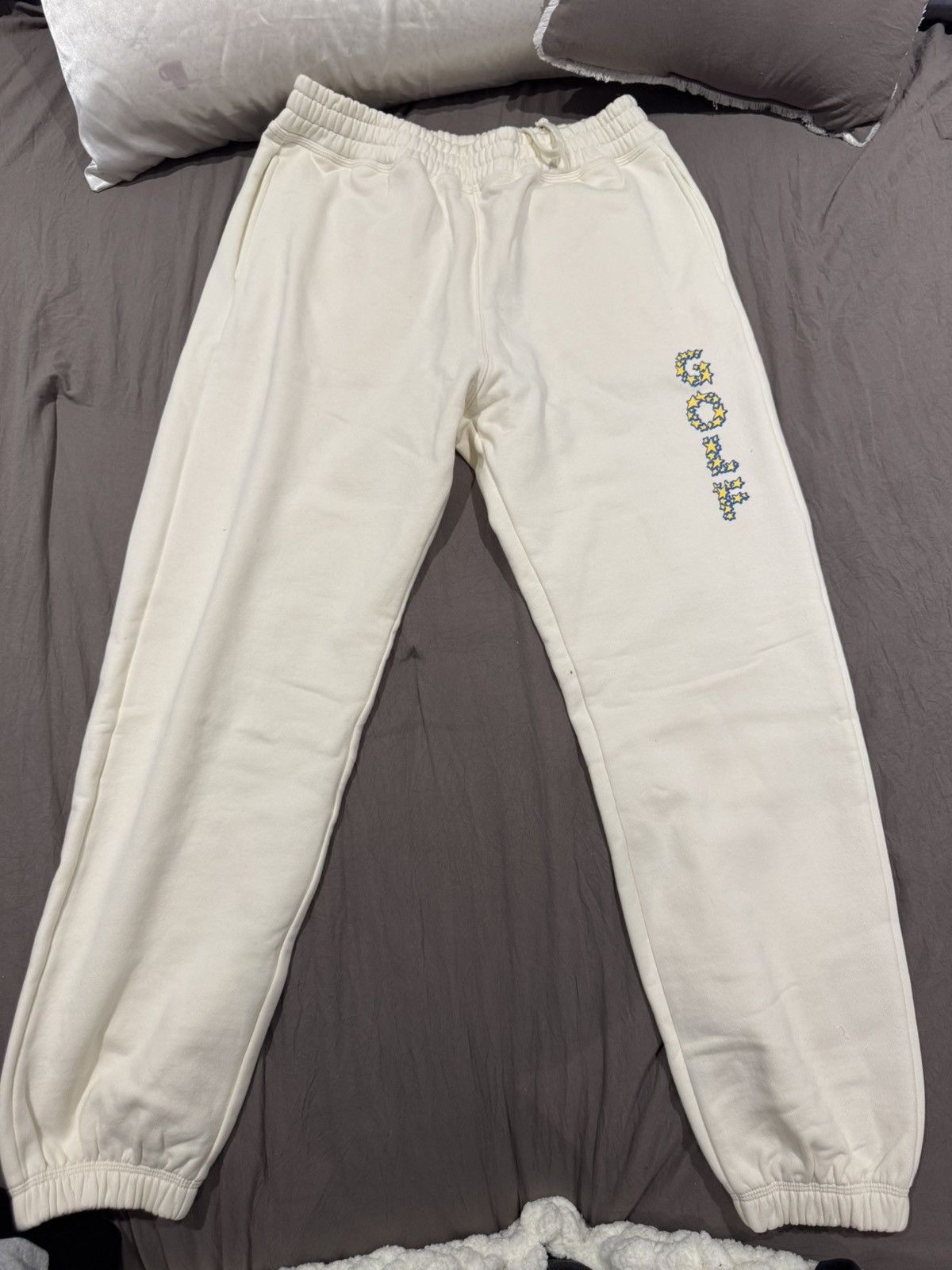 Golf Wang × Golf le Fleur × Tyler The Creator Golf Wang Fleece Joggers Size US 31 - 1 Thumbnail