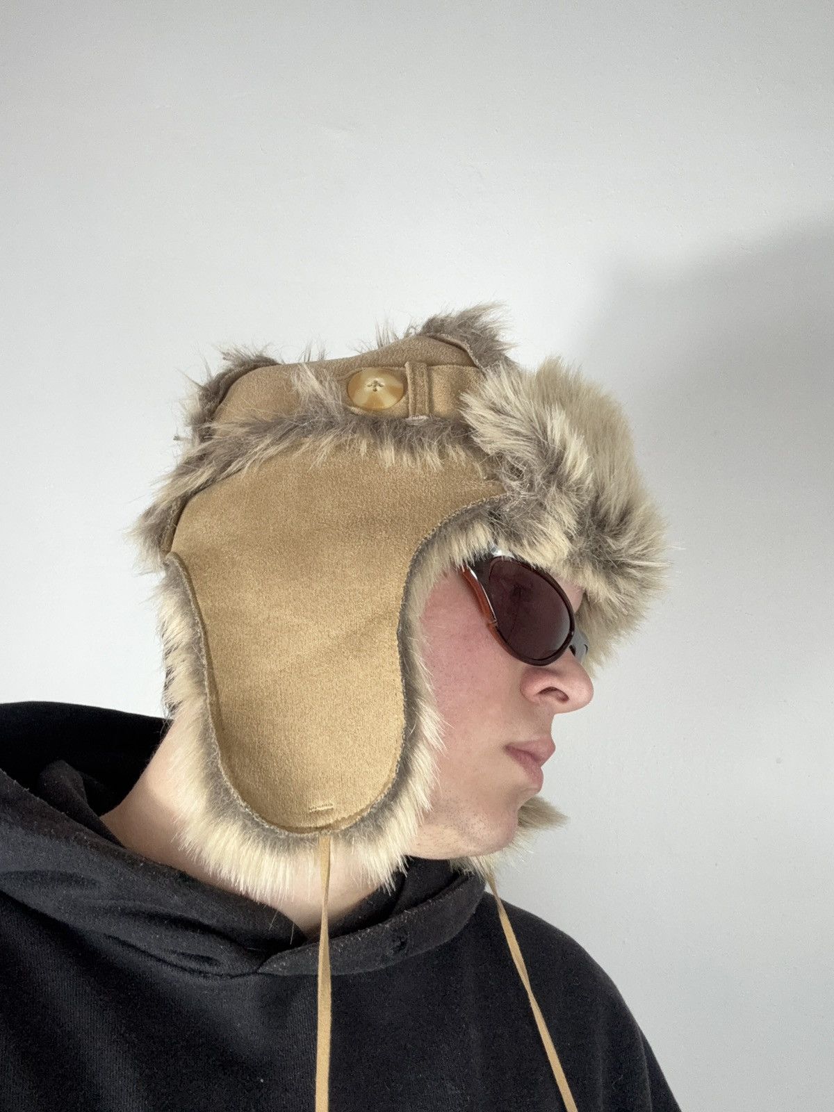 Le Grande Bleu (L.G.B.) Vintage Y2K Fuzzy Fur Ushanka Hat if six was nine LGB Style Size ONE SIZE - 13 Thumbnail
