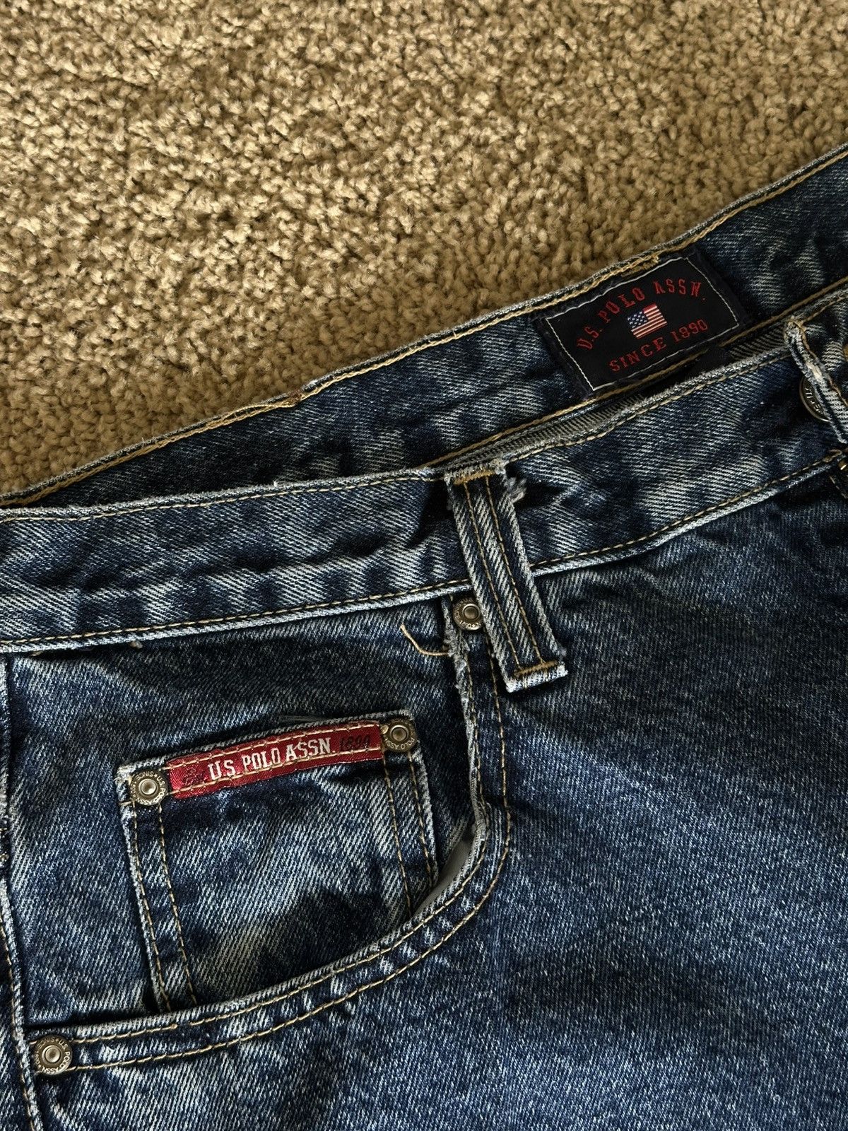 U.S. Polo Assn. Navy Blue Jorts Size US 34 / EU 50 - 2 Thumbnail