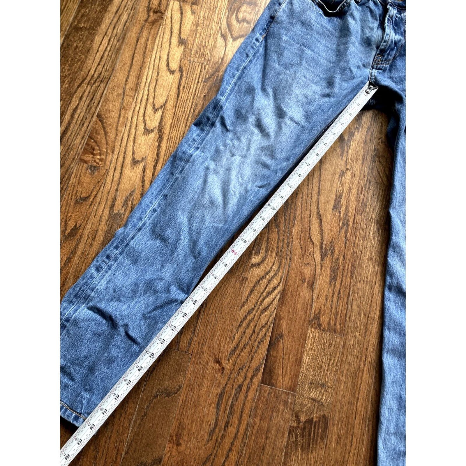 Vintage Steel City Jeans Mens Size 30 Blue Denim Straight Leg City Size US 30 / EU 46 - 4 Thumbnail