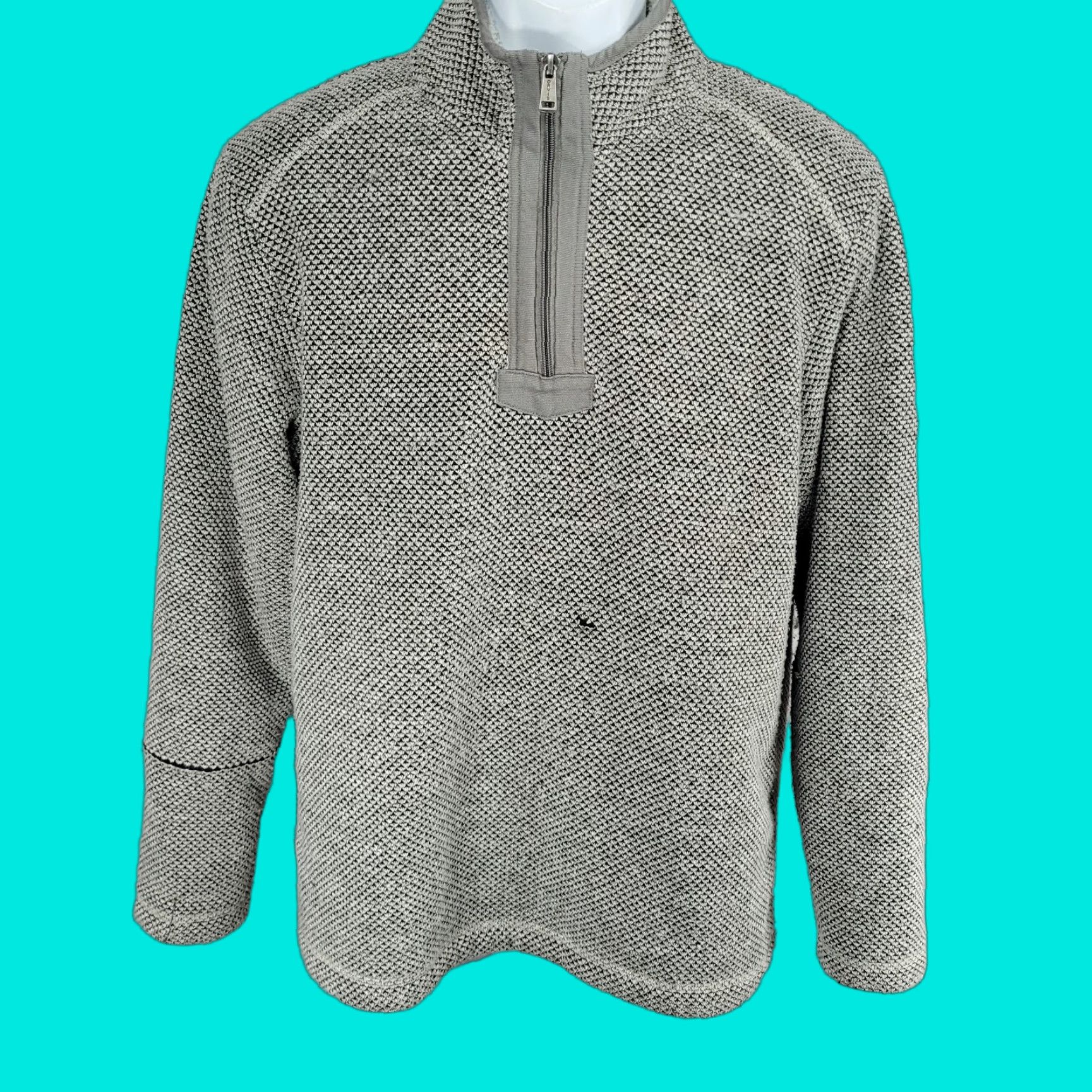 Orvis Orvis Grey Classic Collection Sherpa Lined 1/4 Zip Pullover Jacket Size M Men Medium Size US M / EU 48-50 / 2 - 1 Thumbnail