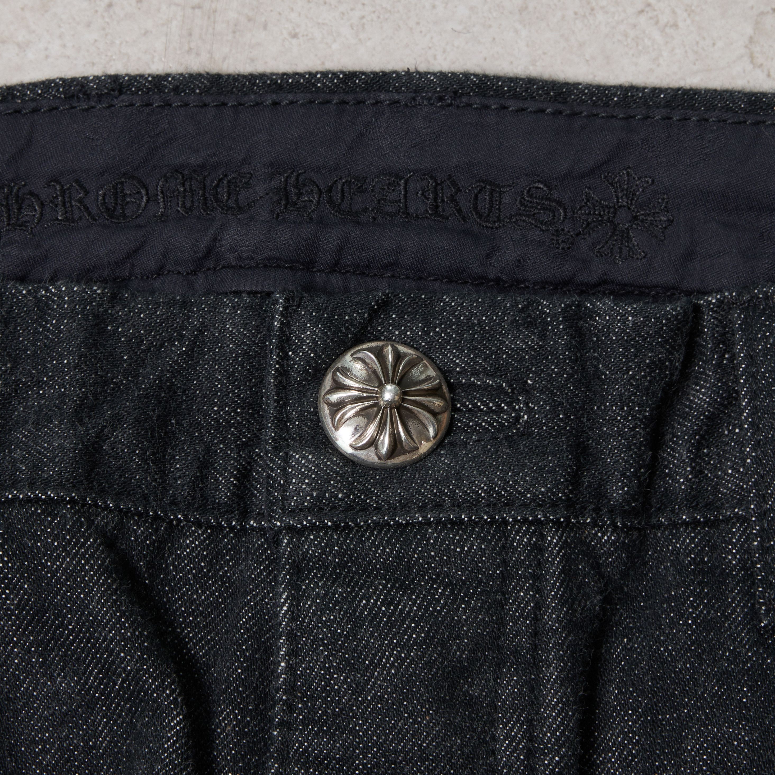 Chrome Hearts CHROME HEARTS Black Double Knee Star Patches Denim Size US 34 / EU 50 - 9 Thumbnail