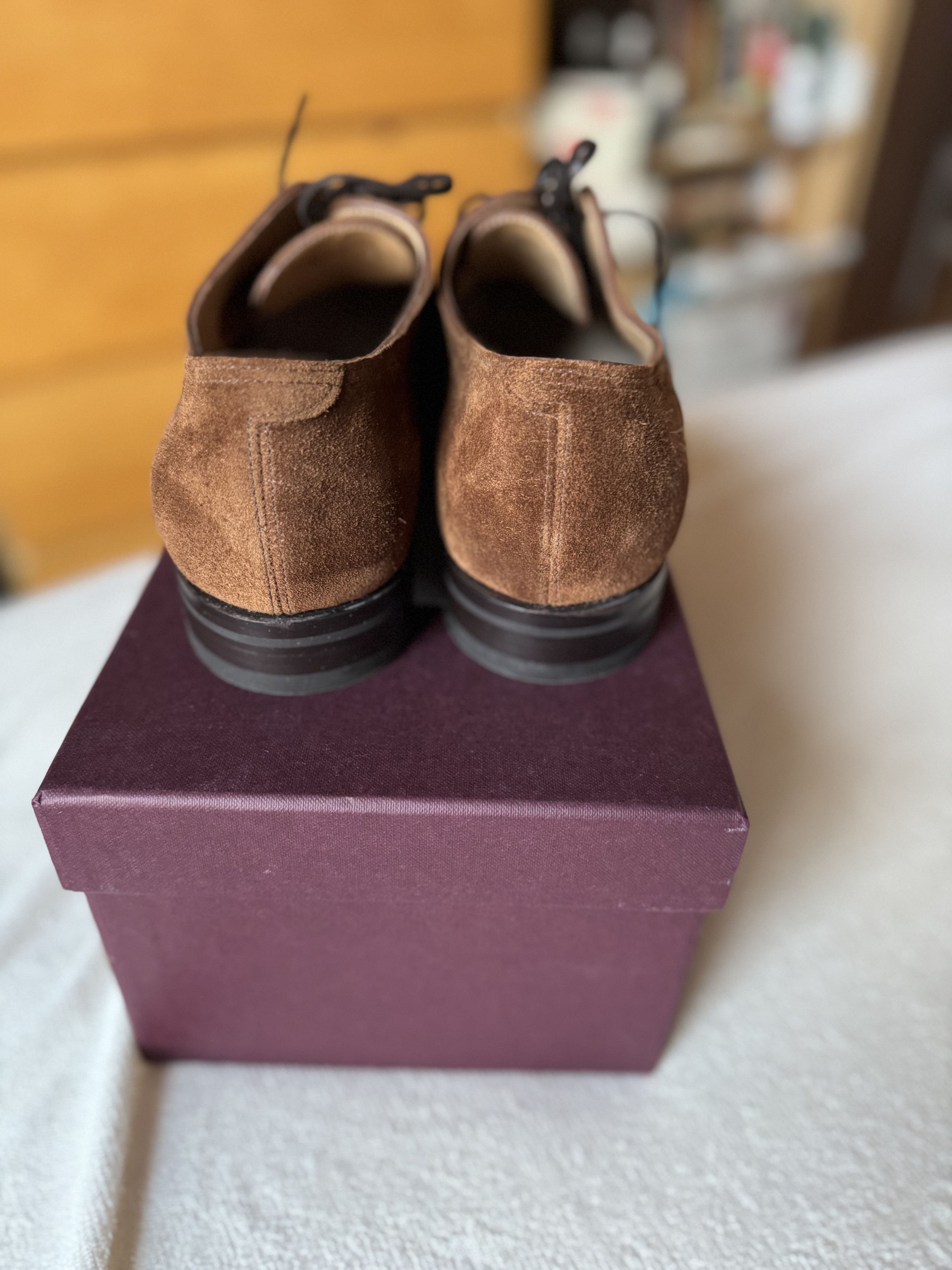John Lobb John Lobb Bristol Parisian Brown Suede Shoes UK 10 US 11 Size US 11 / EU 44 - 6 Thumbnail