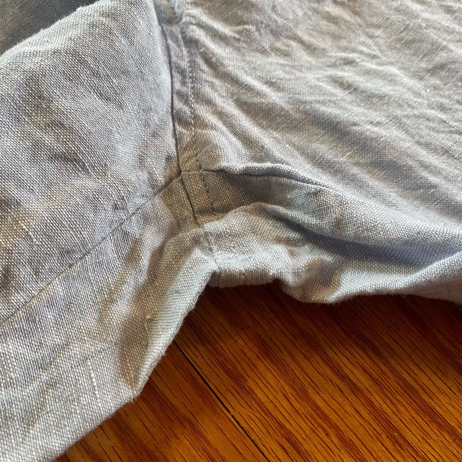 Other Sigrid Olsen SO Blue Cropped Linen Pants Womens Petite Small Size 28" / US 6 / IT 42 - 6 Thumbnail