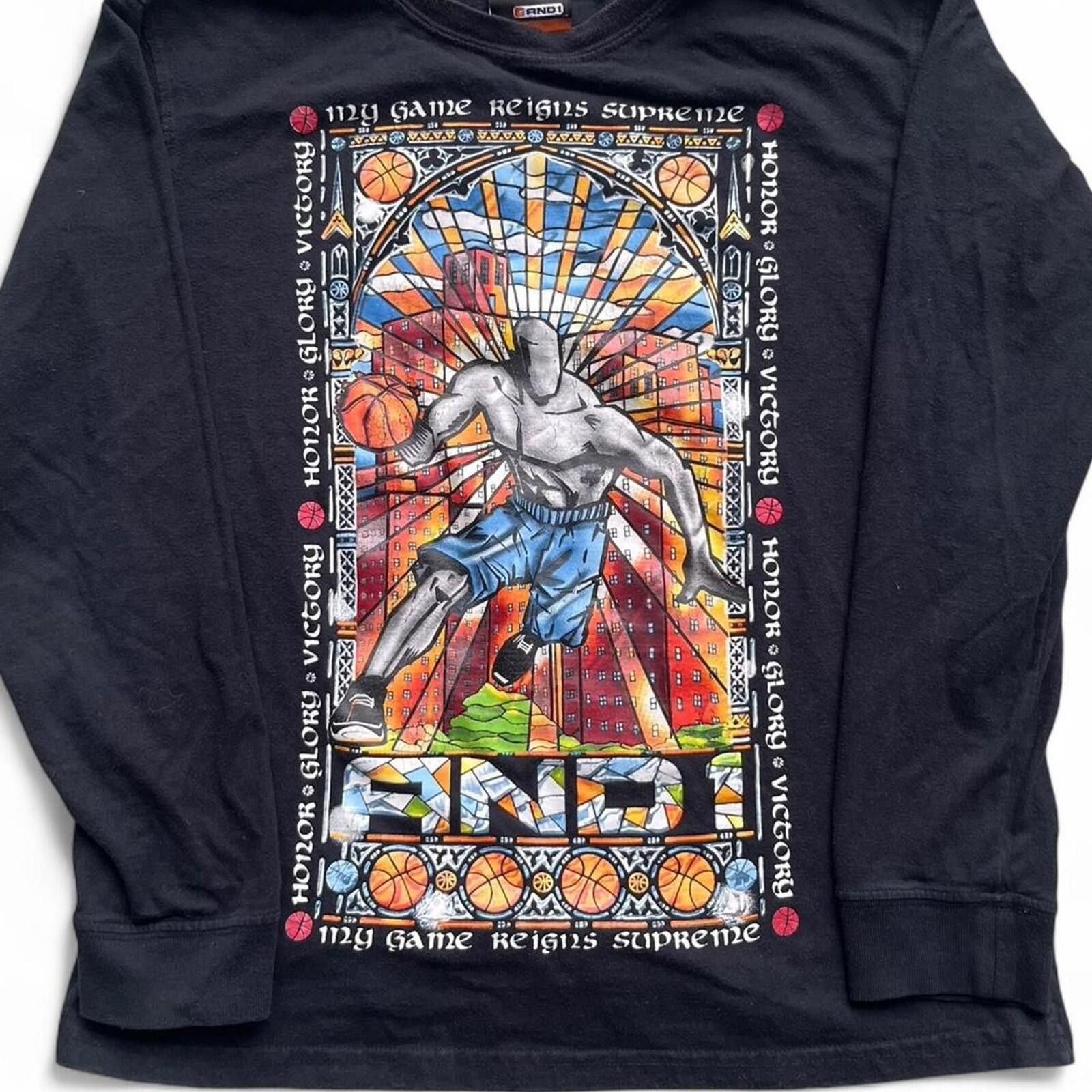 JW Anderson AND1 Stained Glass Dribbling Graphic Kids Medium Long Sleeve Size US M / EU 48-50 / 2 - 1 Thumbnail