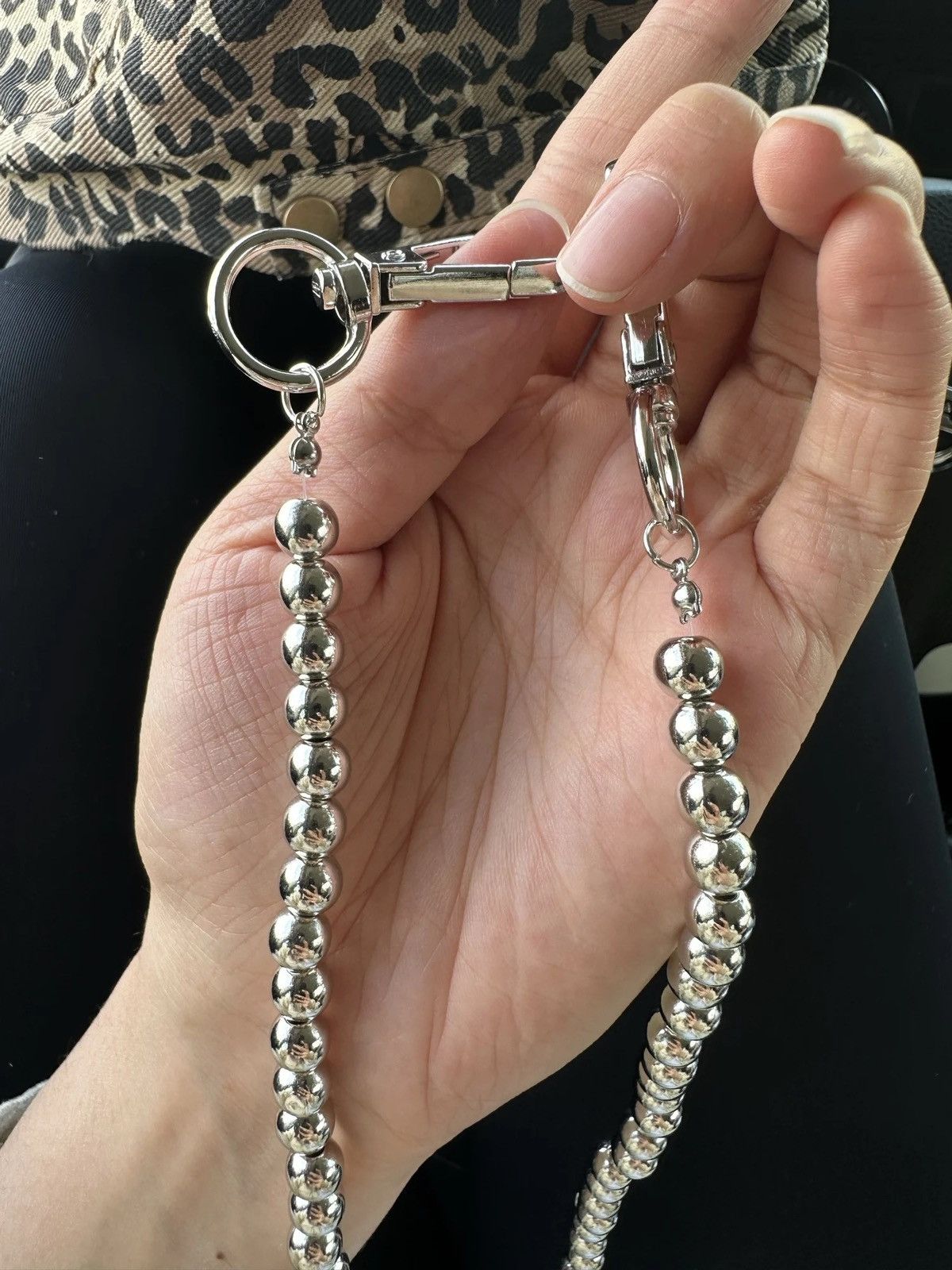 Jewelry Metal Beads Beaded Jeans Key Wallet Chain Size ONE SIZE - 3 Thumbnail