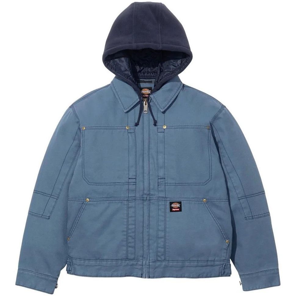 Dickies × Supreme Supreme Dickies Hooded Work Jacket Light Blue XL Size US XL / EU 56 / 4 - 4 Thumbnail