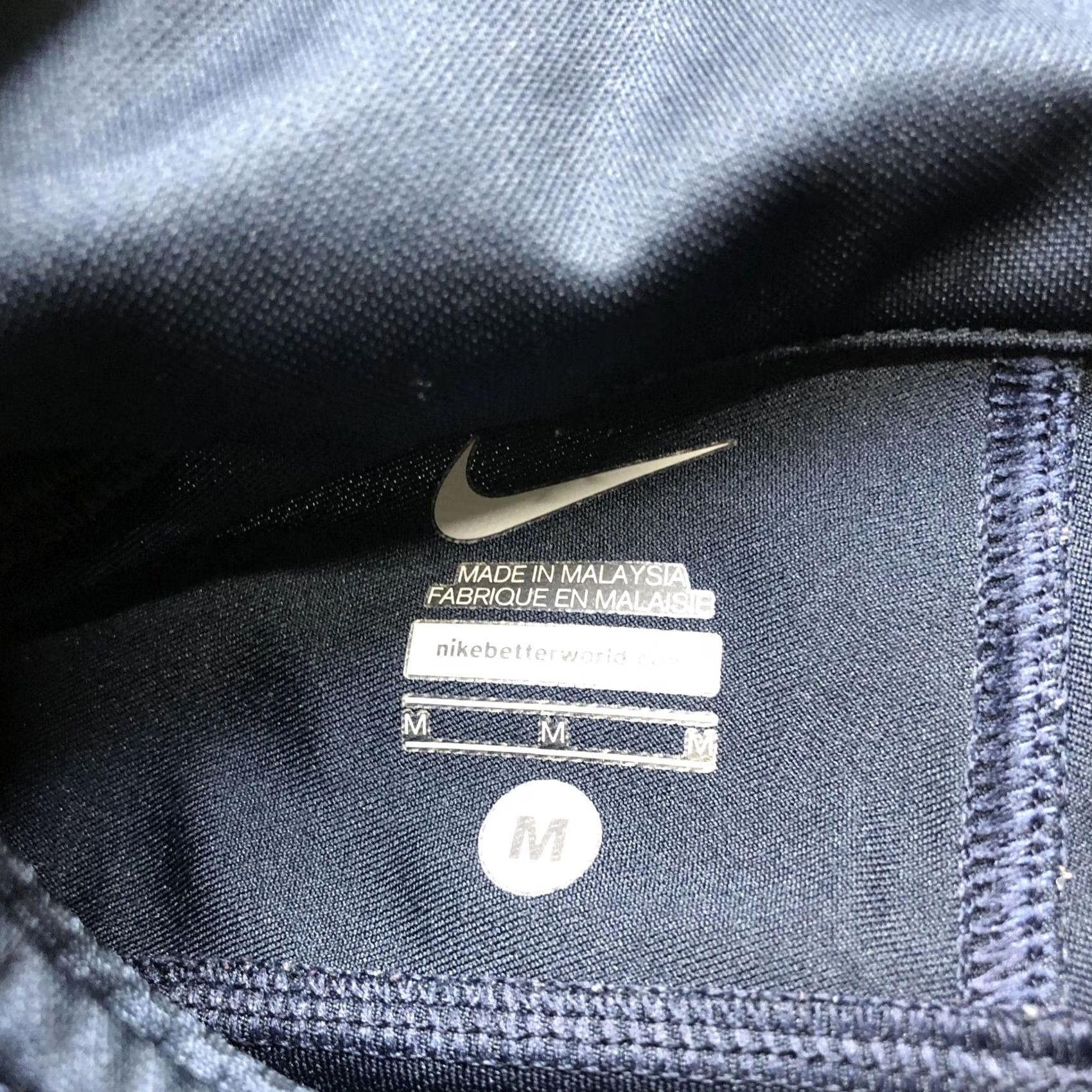 Nike Nike Track Jacket Mens M Black Full Zip Lightweight Swoosh Stripe Athletic Size US M / EU 48-50 / 2 - 4 Thumbnail