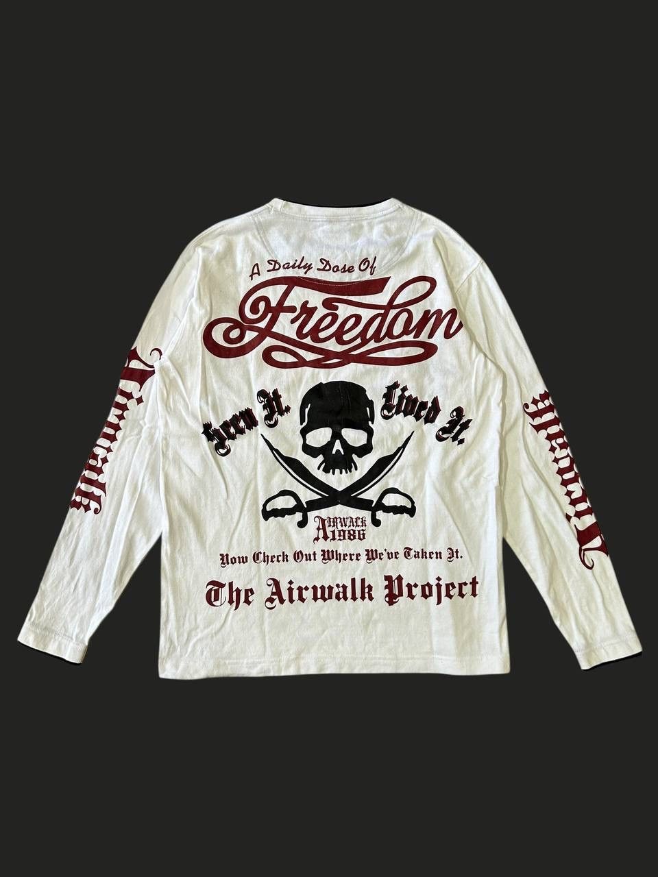 Airwalk Vintage Y2K Airwalk Skull Longsleeve tee Size US M / EU 48-50 / 2 - 1 Thumbnail