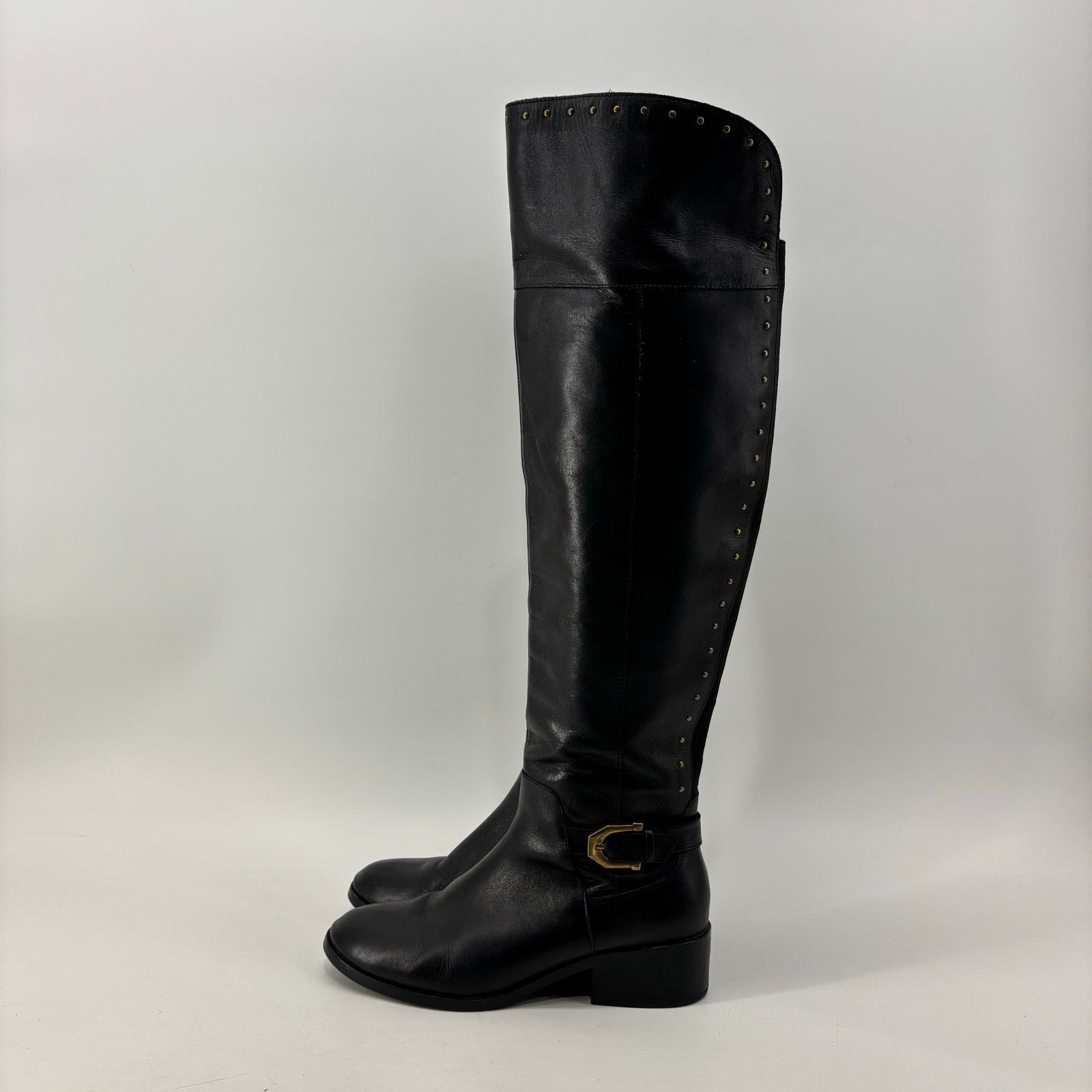 Sam Edelman Sam Edelman Black Knee High Rider Boots Size 8.5 Leather Size US 8.5 / IT 38.5 - 1 Thumbnail