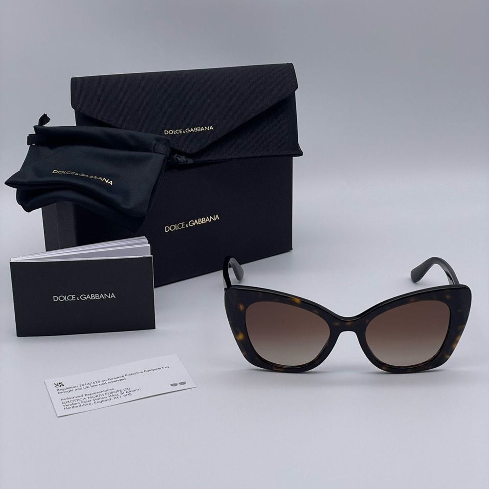 Dolce & Gabbana NEW DOLCE&GABBANA DG4405 502/13 Havana/Gradient Brown Woman Size ONE SIZE - 11 Thumbnail