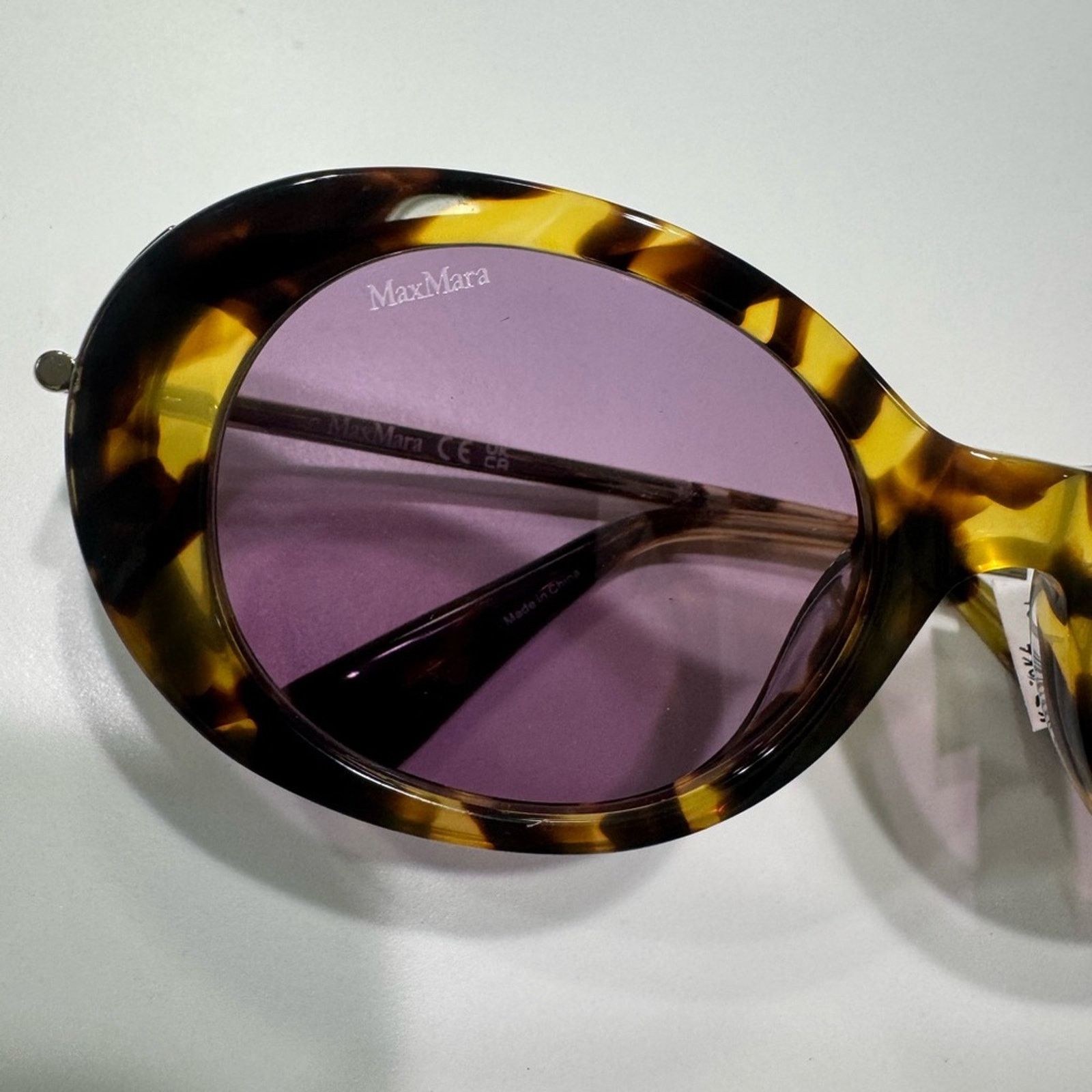 Max Mara Max Mara 51MM Oval Sunglasses Size ONE SIZE - 8 Thumbnail