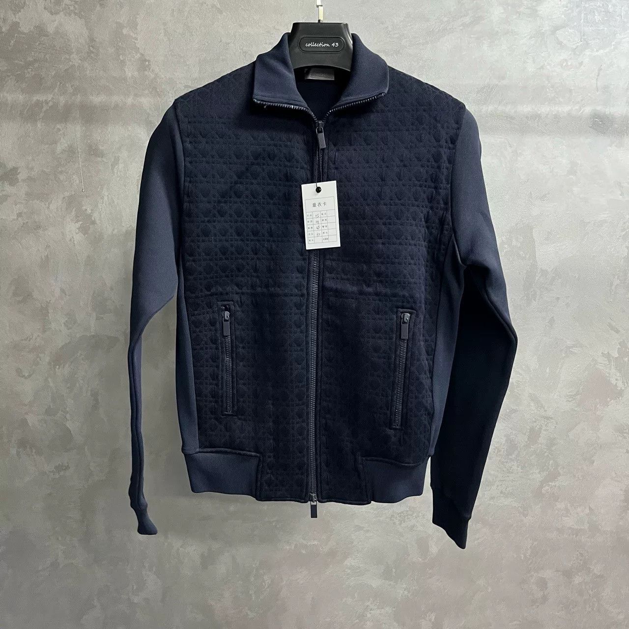 Dior Dior Blue Embossed Zip Jacket Size US XS / EU 42 / 0 - 1 Thumbnail