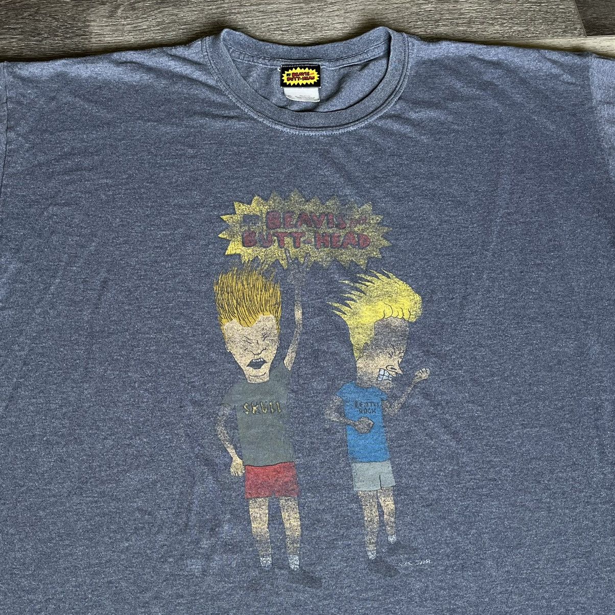 Cartoon Network × Mtv × Vintage Vintage 2000s Beavis and Butt-Head Headbang Graphic T Shirt Size US XL / EU 56 / 4 - 1 Thumbnail