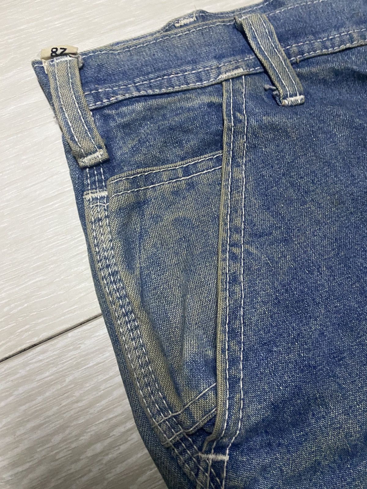 Japanese Brand Vintage Japanese Brand Grunge Patch Carpenter Loose Jeans Size US 27 - 8 Thumbnail