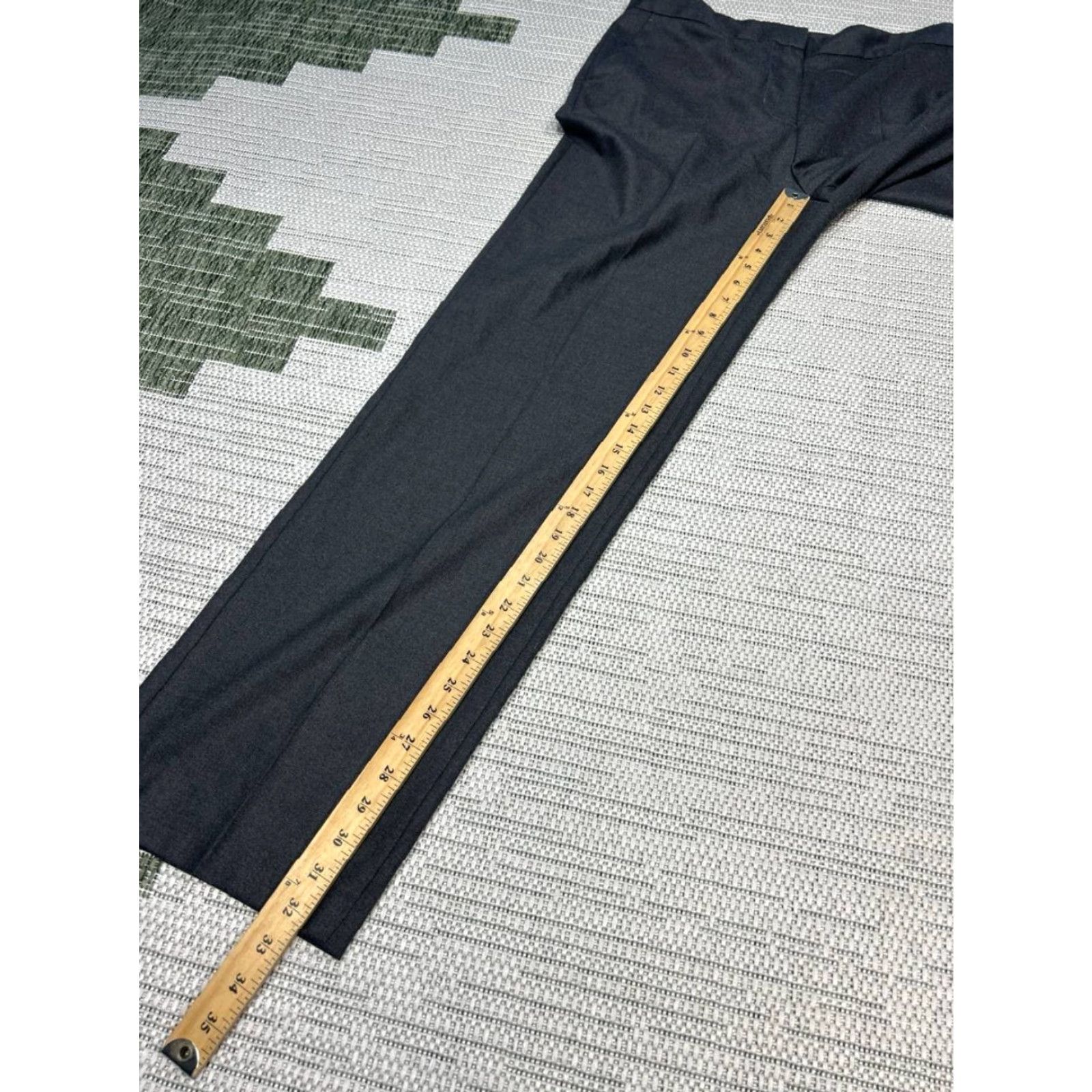 Zara Zara Dress Pants Womens Large Black High Waisted Welt Back Pockets Wide Leg Dress Pants Women's Large Black High Waisted Welt Back Pockets Wide Leg Size 36" / US 14 / IT 50 - 5 Thumbnail
